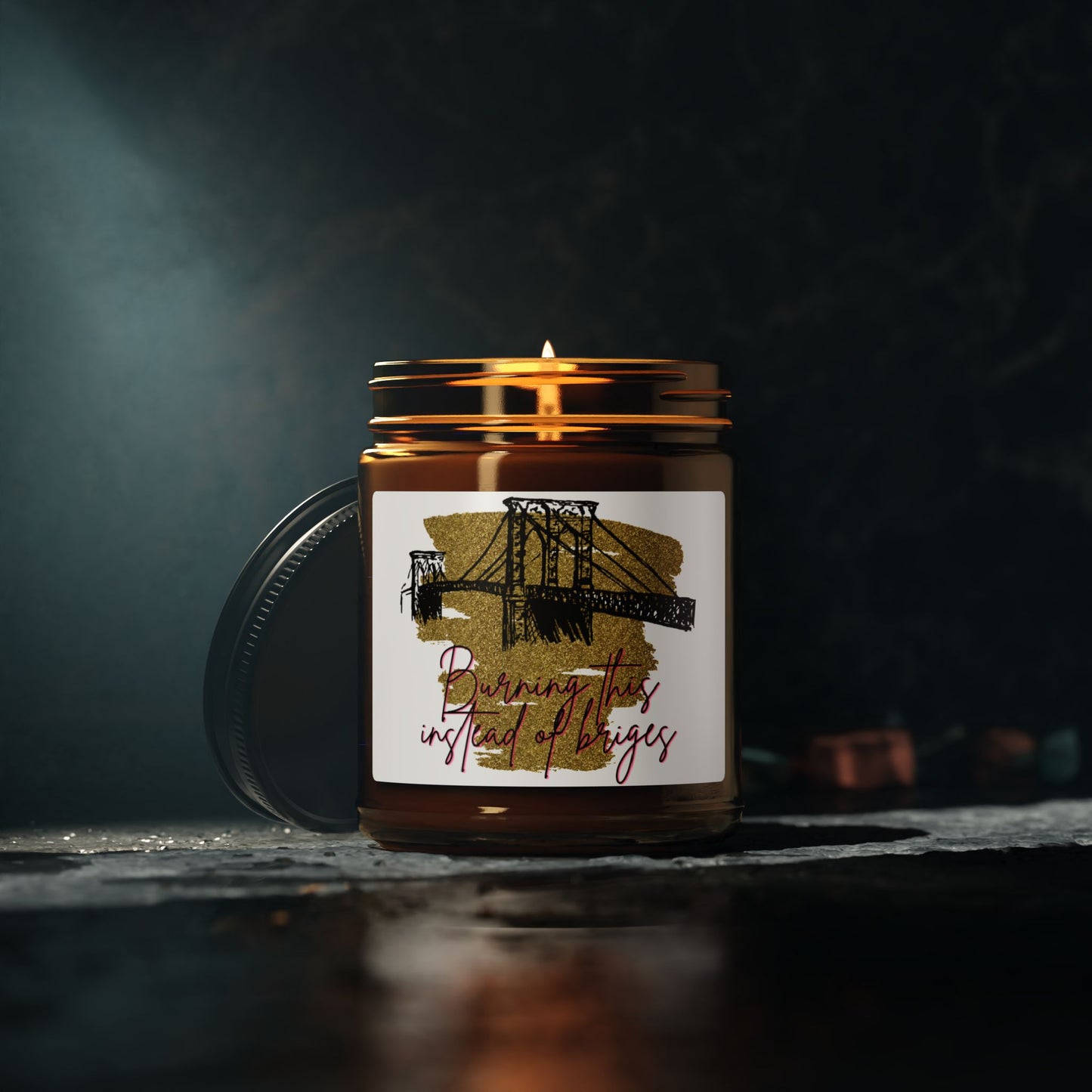 Amber Jar Soy Candle — 'Bringing the City to Life' Scented Candle
