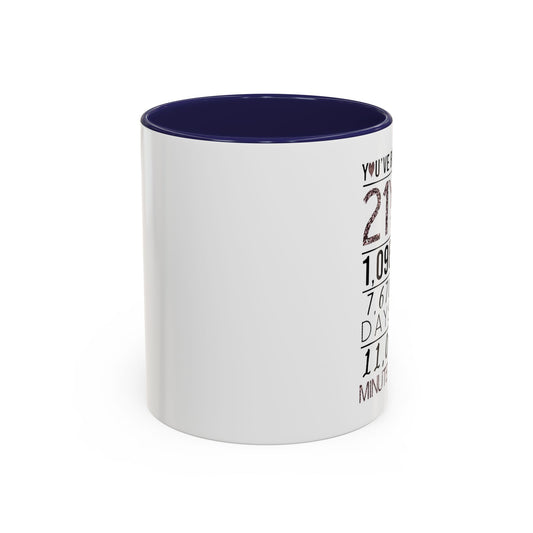 21 Years Loved Anniversary Coffee Mug — "You've Been Loved for 21 Years" Accent Mug (11/15oz)