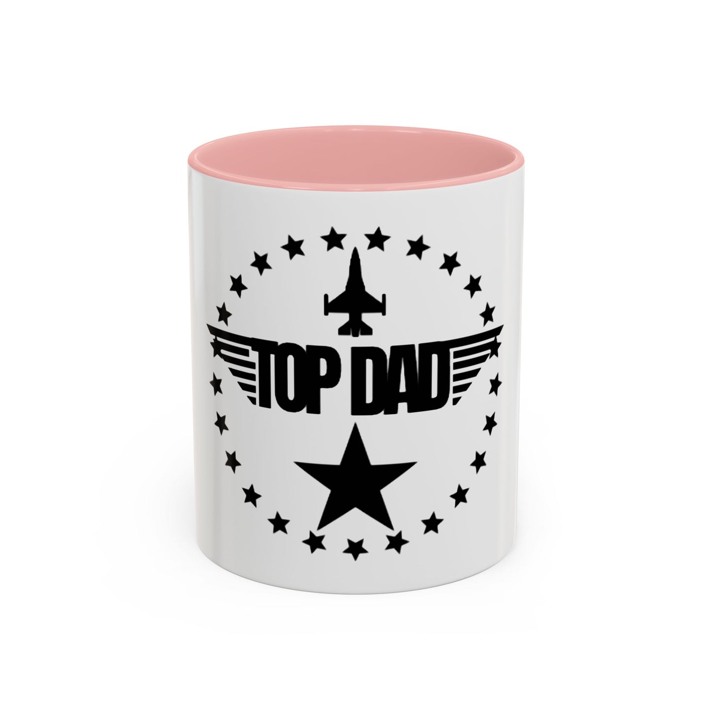 Top Dad Coffee Mug — Pilot Winged Design, Father’s Day Gift