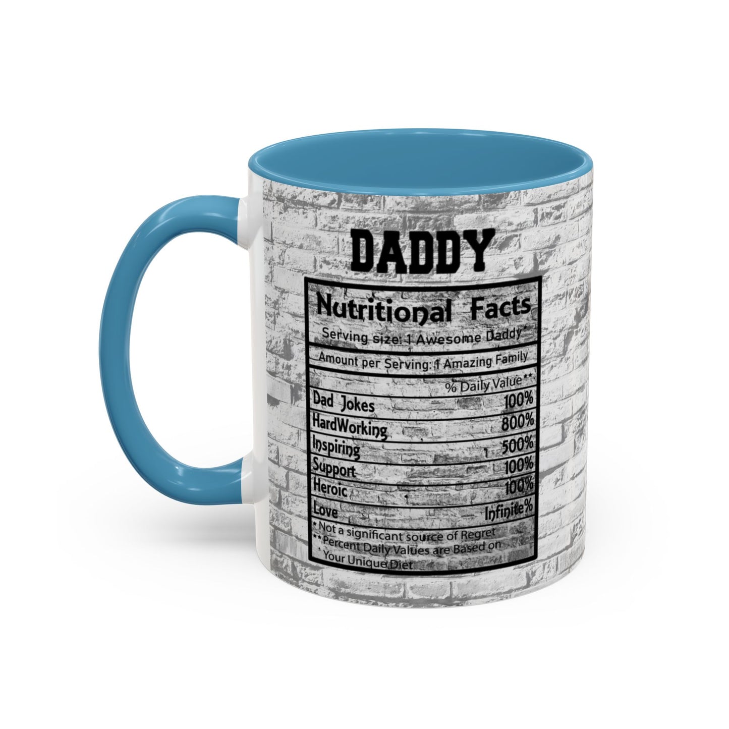 Super Dad Accent Coffee Mug — Father’s Day Mustache & Glasses 11/15oz