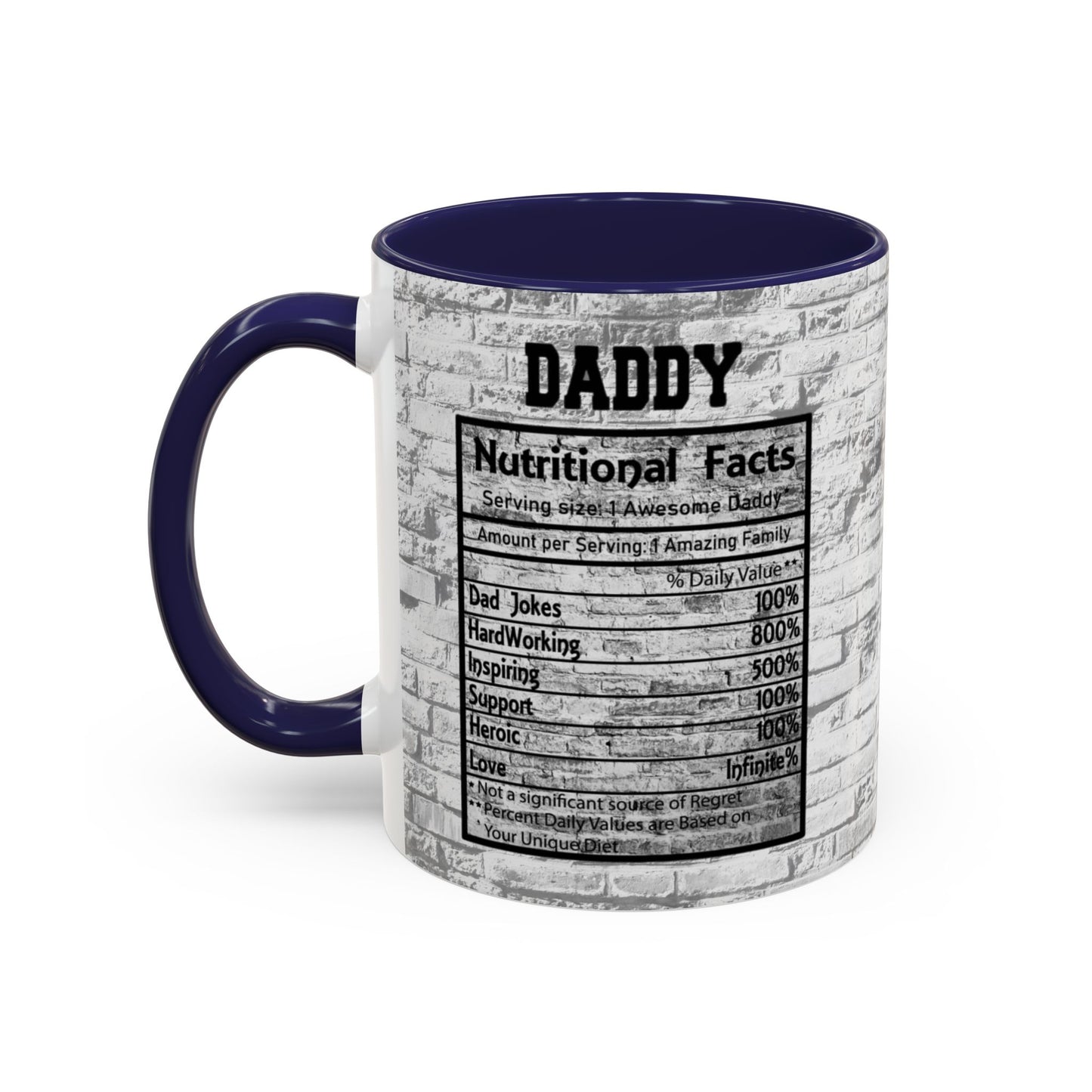 Super Dad Accent Coffee Mug — Father’s Day Mustache & Glasses 11/15oz