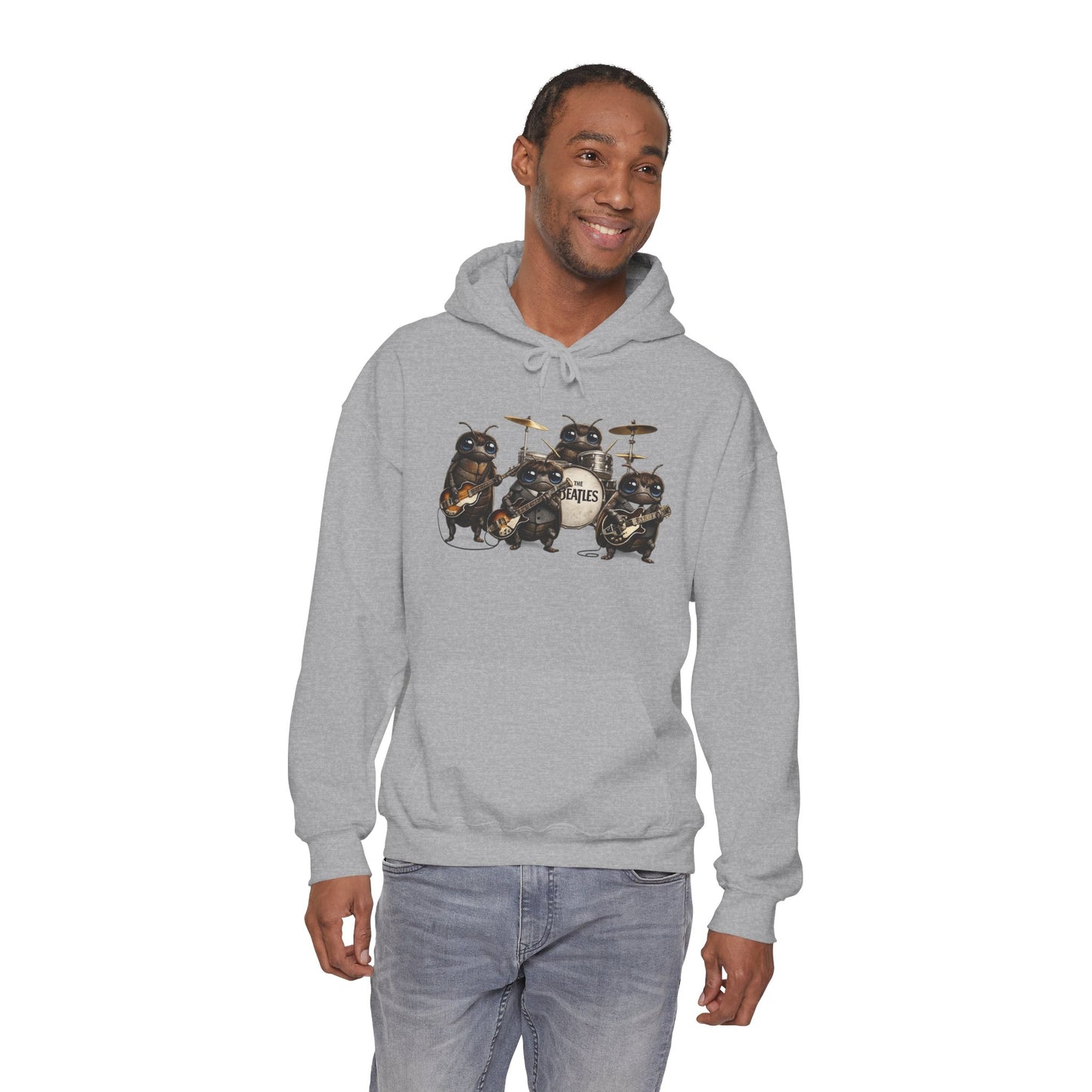 Band of Badgers Hoodie — Cute Rock Band Animal Graphic Sweatshirt