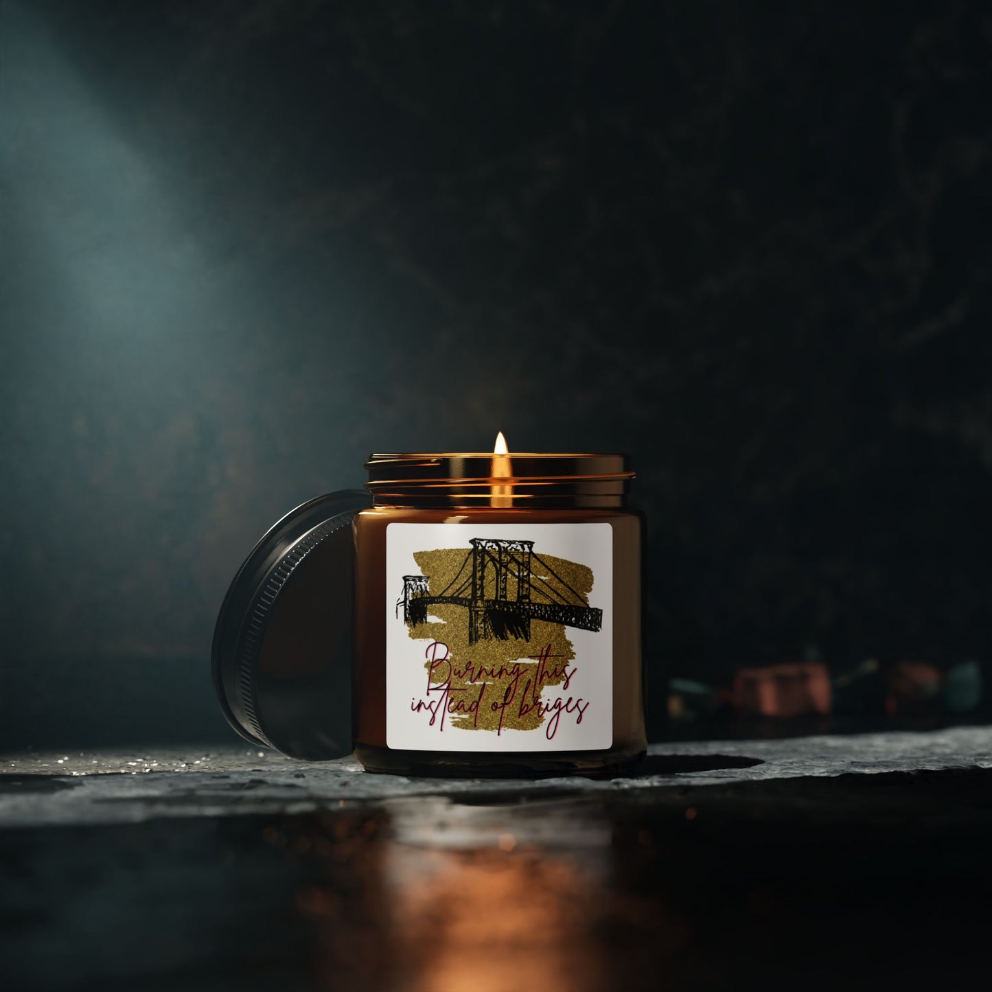 Amber Jar Soy Candle — 'Bringing the City to Life' Scented Candle