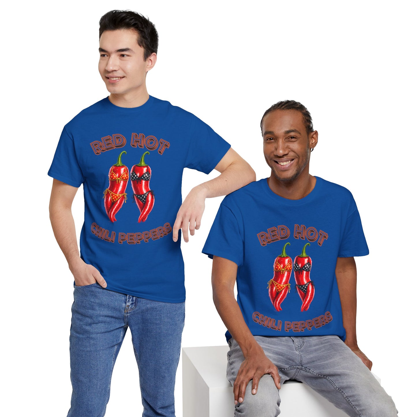 Red Hot Chili Peppers Graphic Tee — Retro Spicy Pepper Design