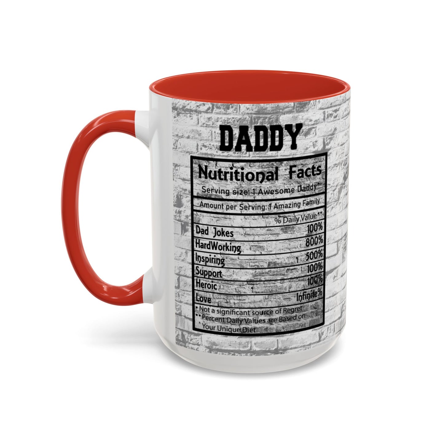 Super Dad Accent Coffee Mug — Father’s Day Mustache & Glasses 11/15oz