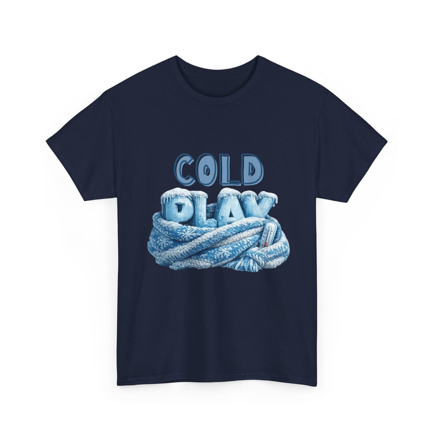 Cold Play Graphic Tee - Cozy Winter Rope Design