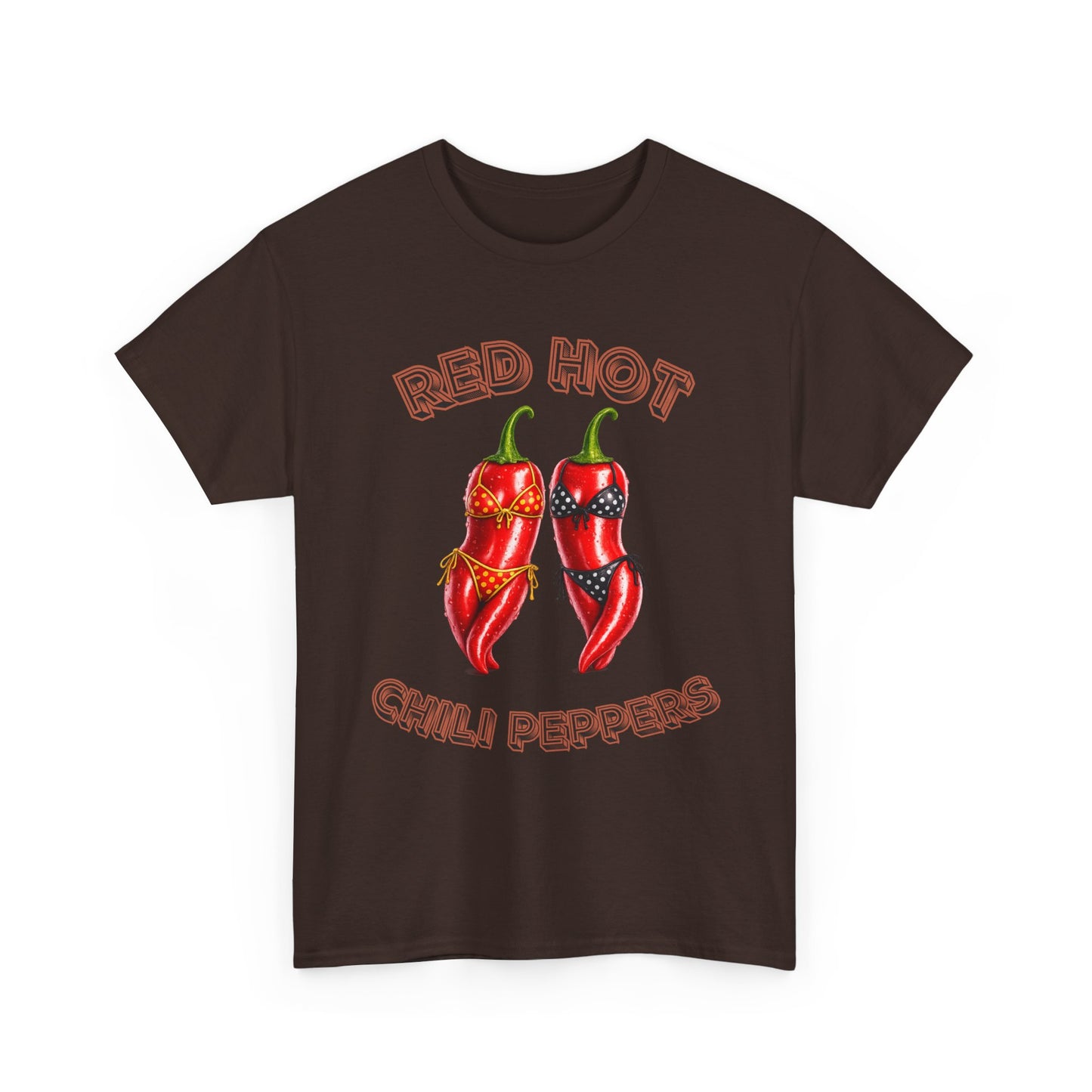 Red Hot Chili Peppers Graphic Tee — Retro Spicy Pepper Design