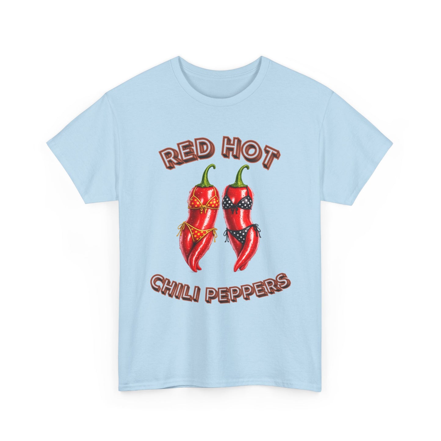 Red Hot Chili Peppers Graphic Tee — Retro Spicy Pepper Design