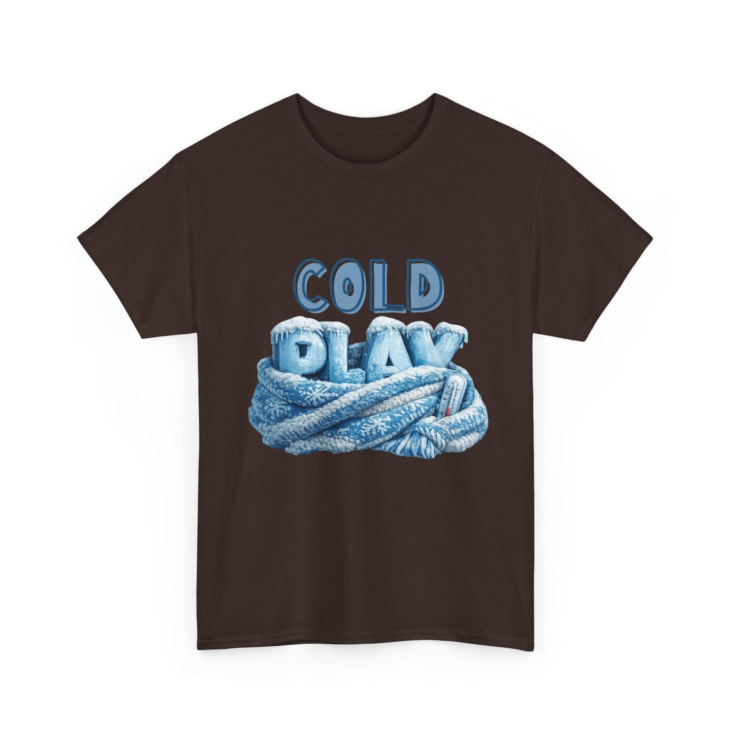 Cold Play Graphic Tee - Cozy Winter Rope Design