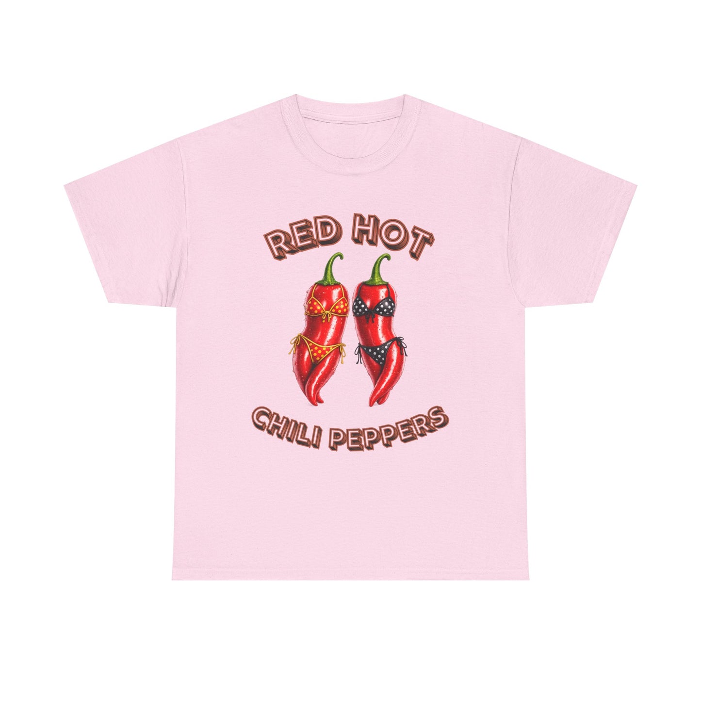 Red Hot Chili Peppers Graphic Tee — Retro Spicy Pepper Design