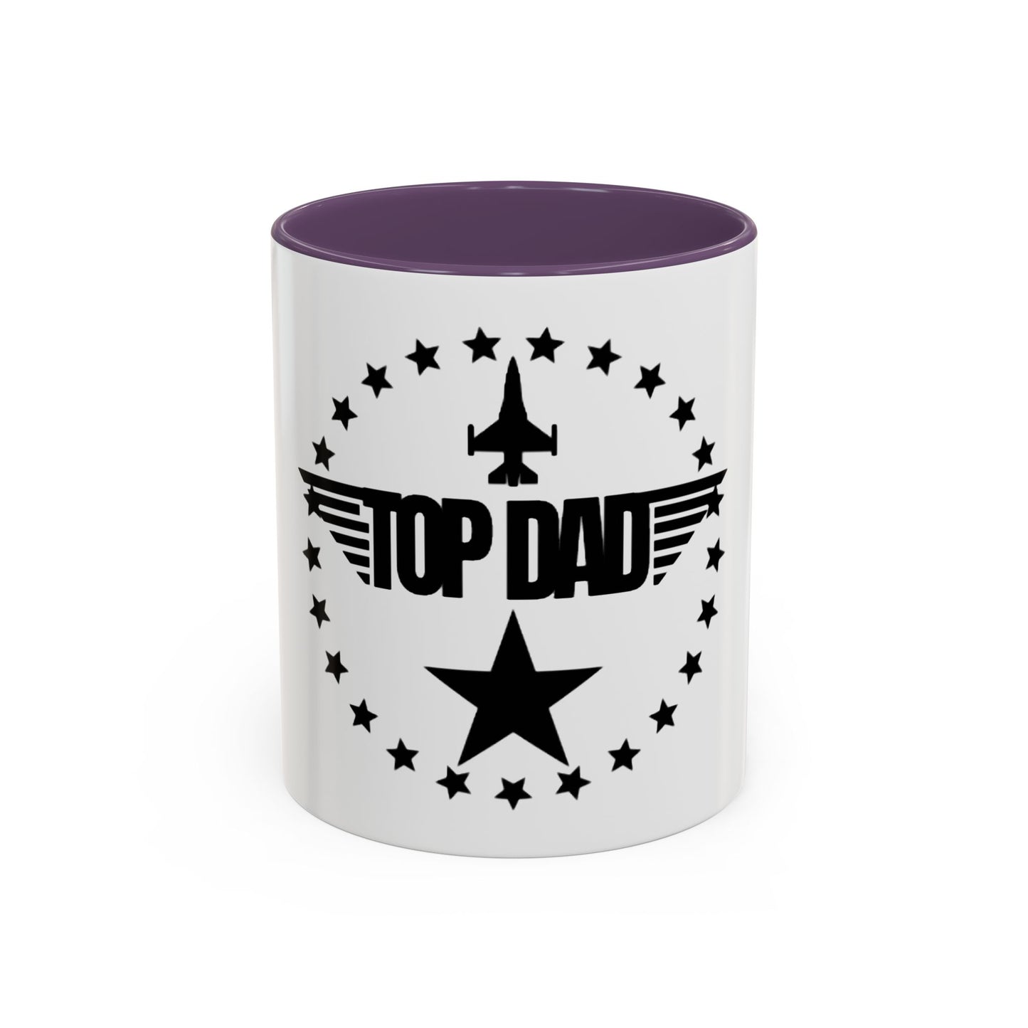 Top Dad Coffee Mug — Pilot Winged Design, Father’s Day Gift