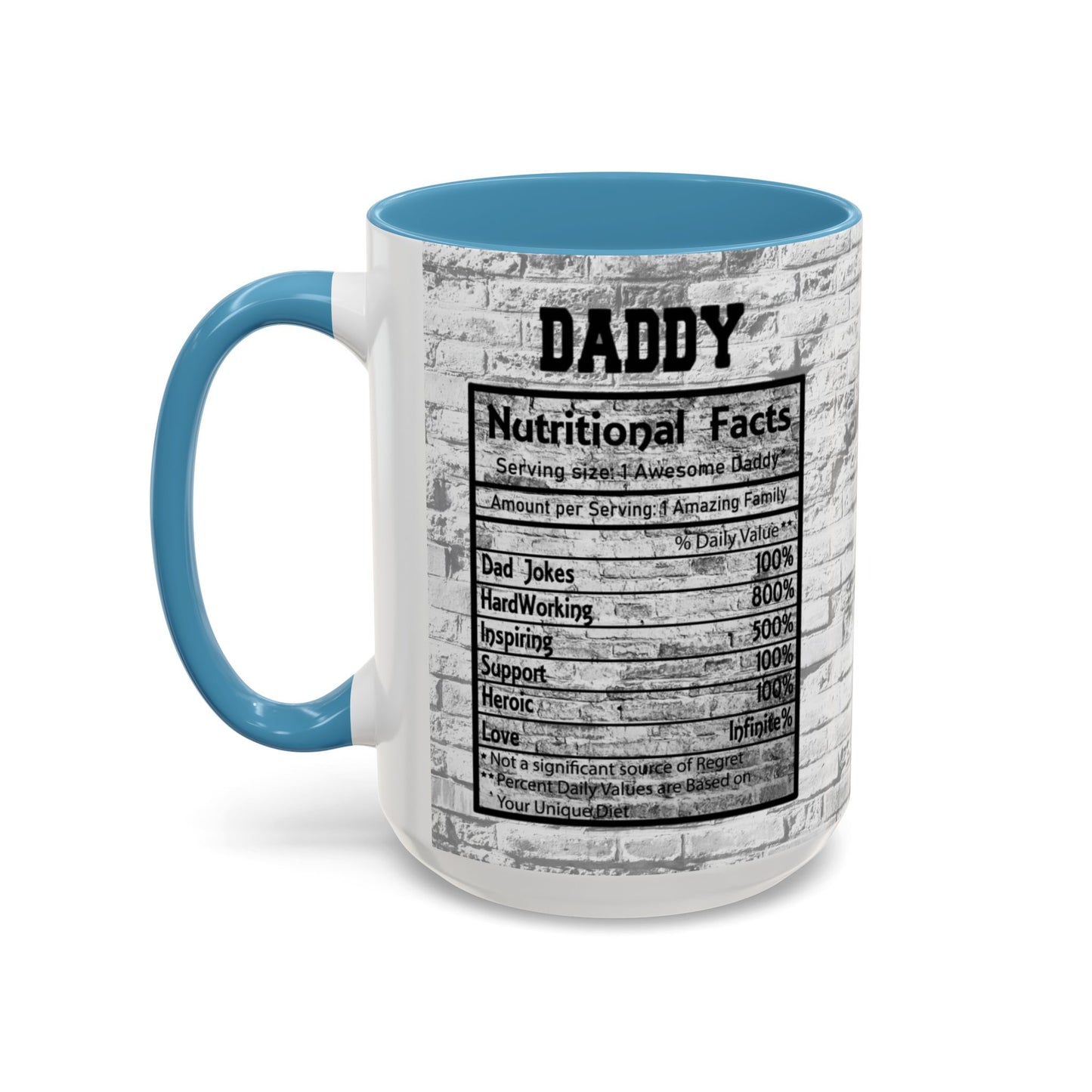 Super Dad Accent Coffee Mug — Father’s Day Mustache & Glasses 11/15oz