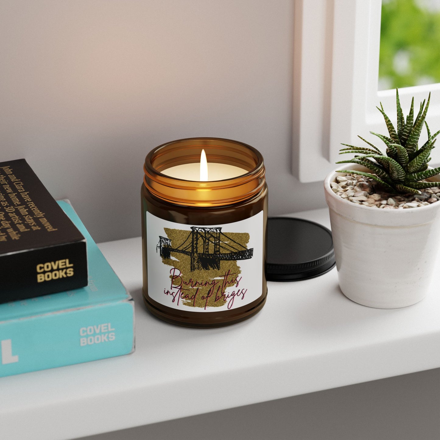 Amber Jar Soy Candle — 'Bringing the City to Life' Scented Candle