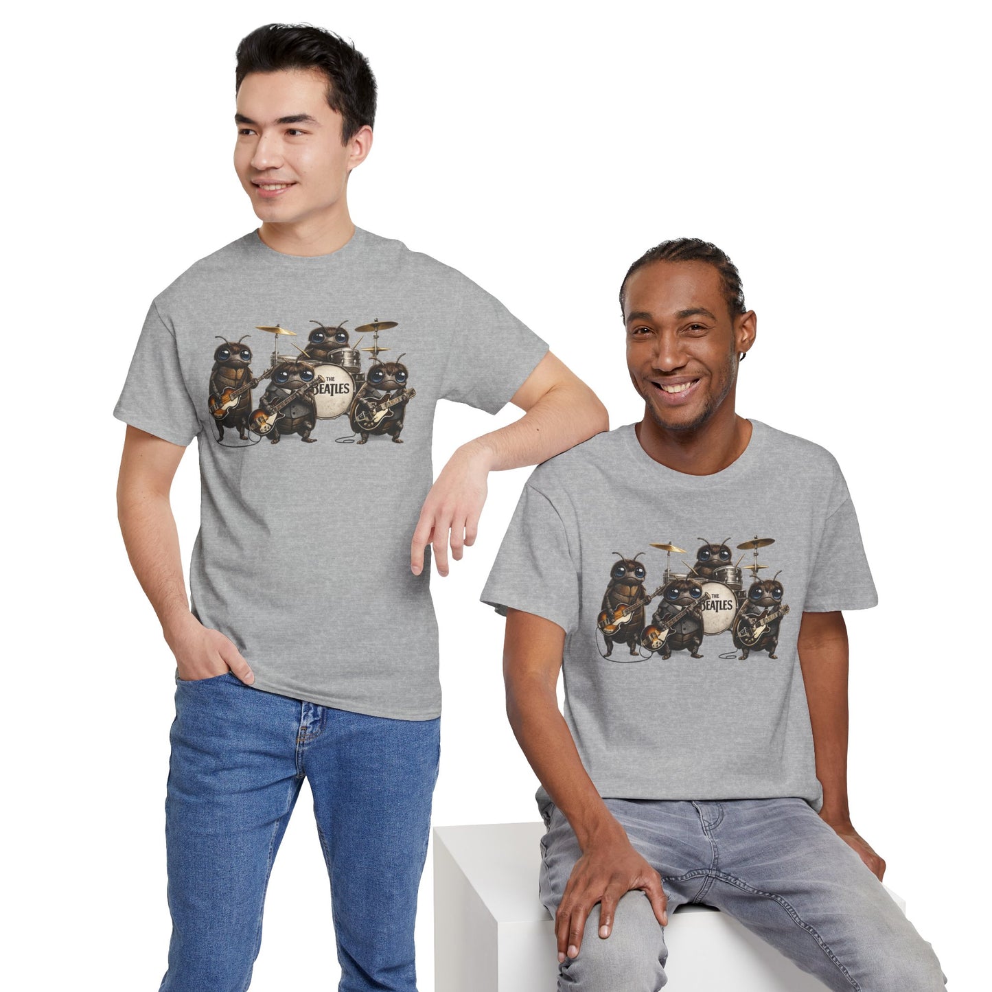 Band of Pug Musicians T-Shirt — Cute Pug Rock Band Graphic Tee