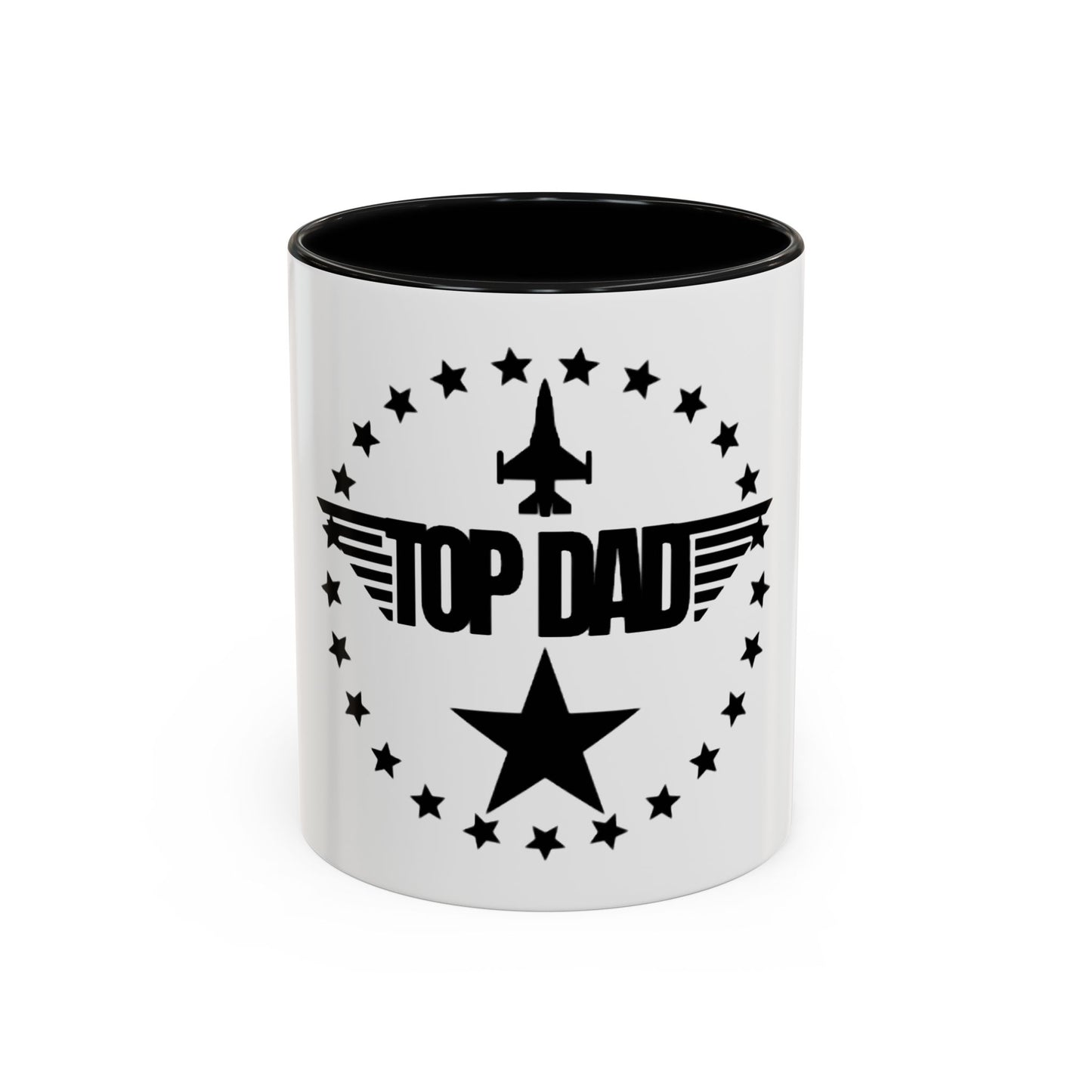 Top Dad Coffee Mug — Pilot Winged Design, Father’s Day Gift