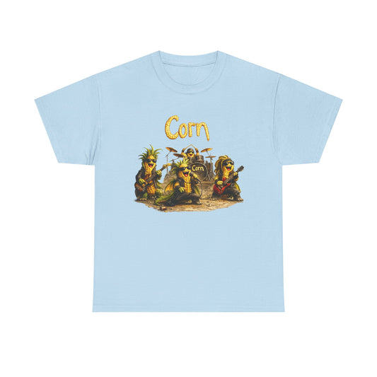 Corn Band Graphic Tee — Vintage Harvest Farm Animal Design