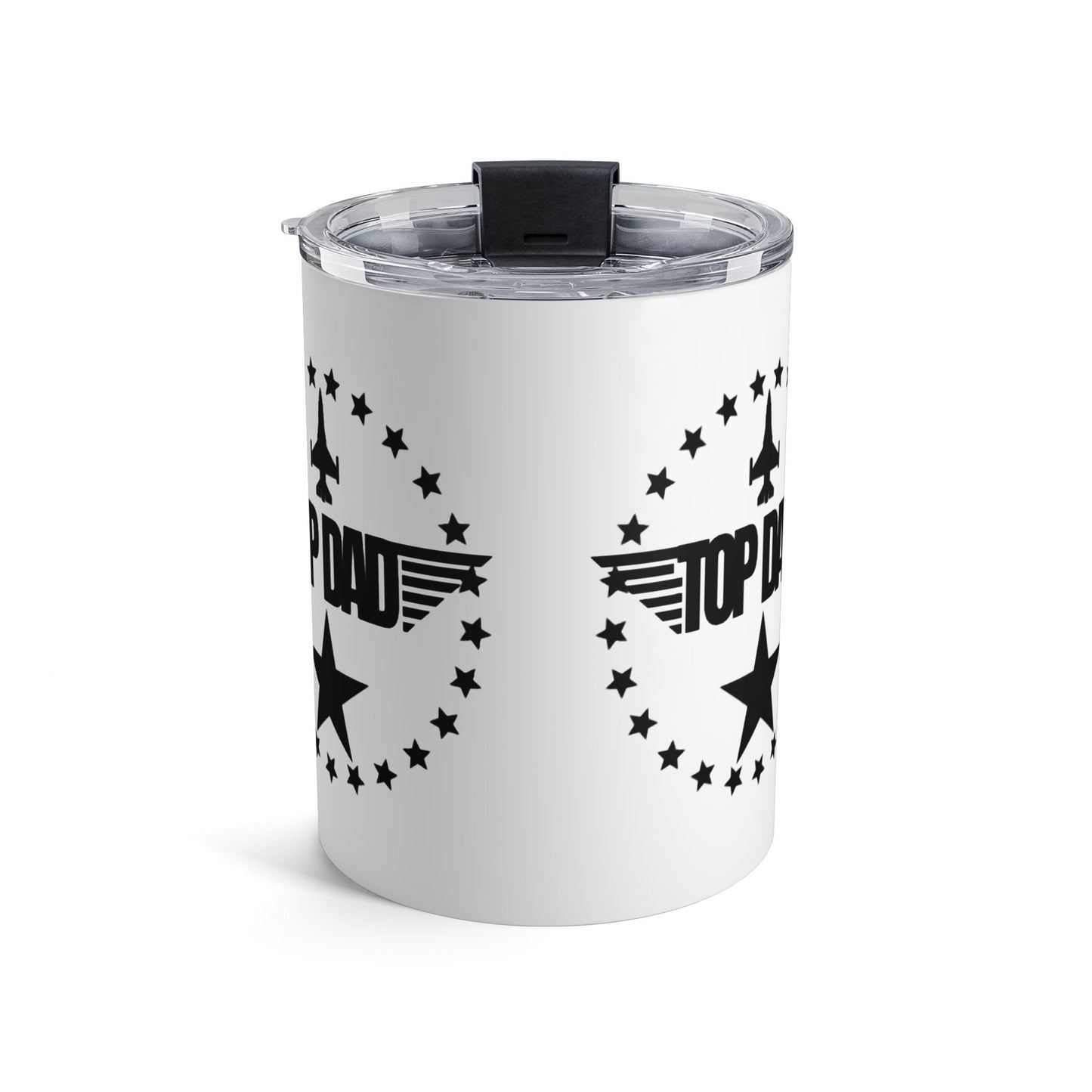 Top Dad 10oz Tumbler – Aviator Star Design, Father’s Day Gift
