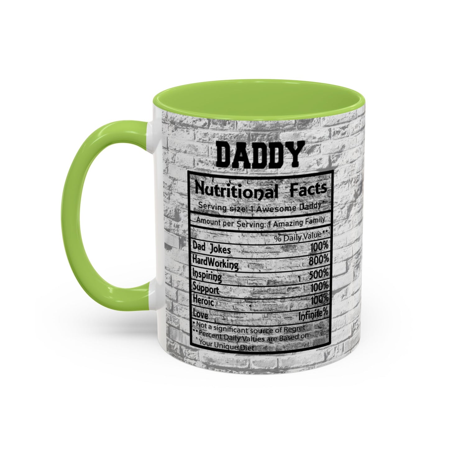 Super Dad Accent Coffee Mug — Father’s Day Mustache & Glasses 11/15oz