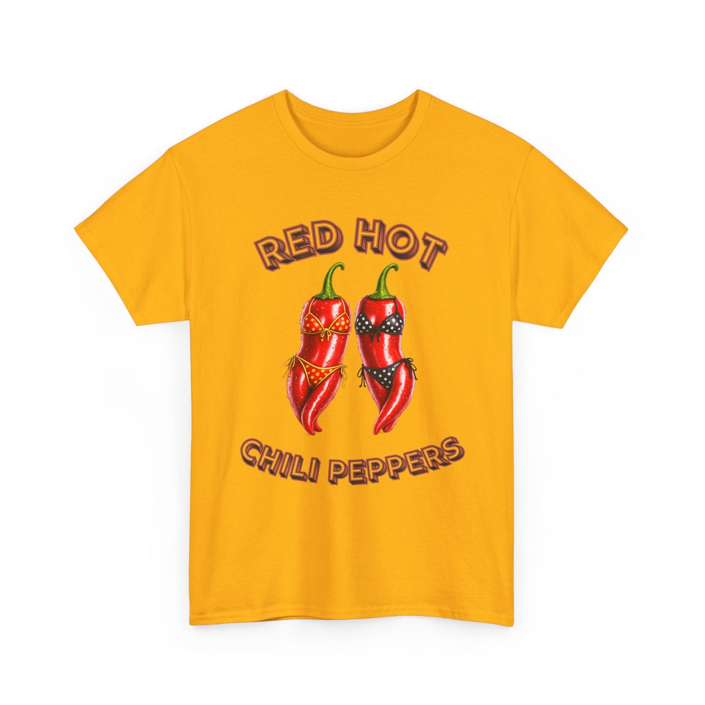 Red Hot Chili Peppers Graphic Tee — Retro Spicy Pepper Design