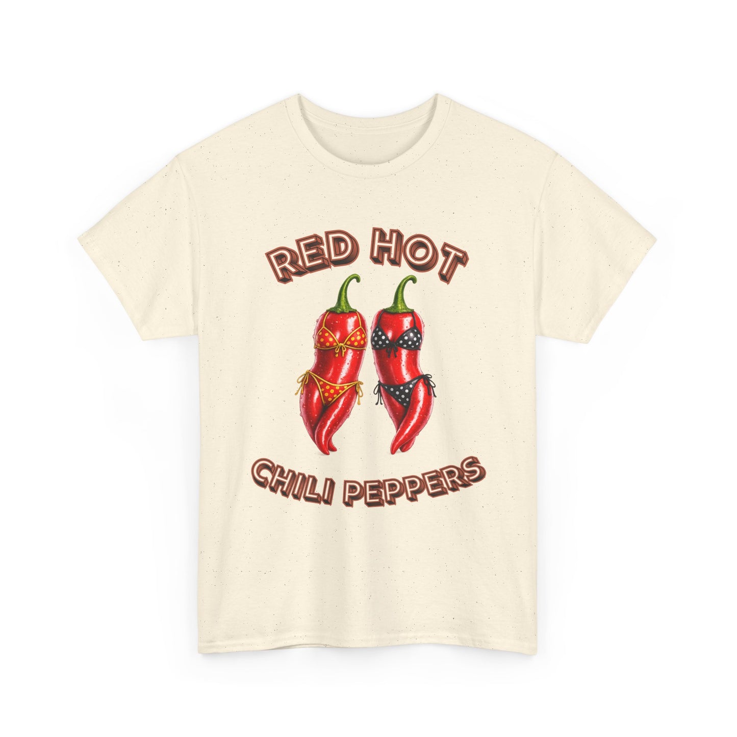 Red Hot Chili Peppers Graphic Tee — Retro Spicy Pepper Design