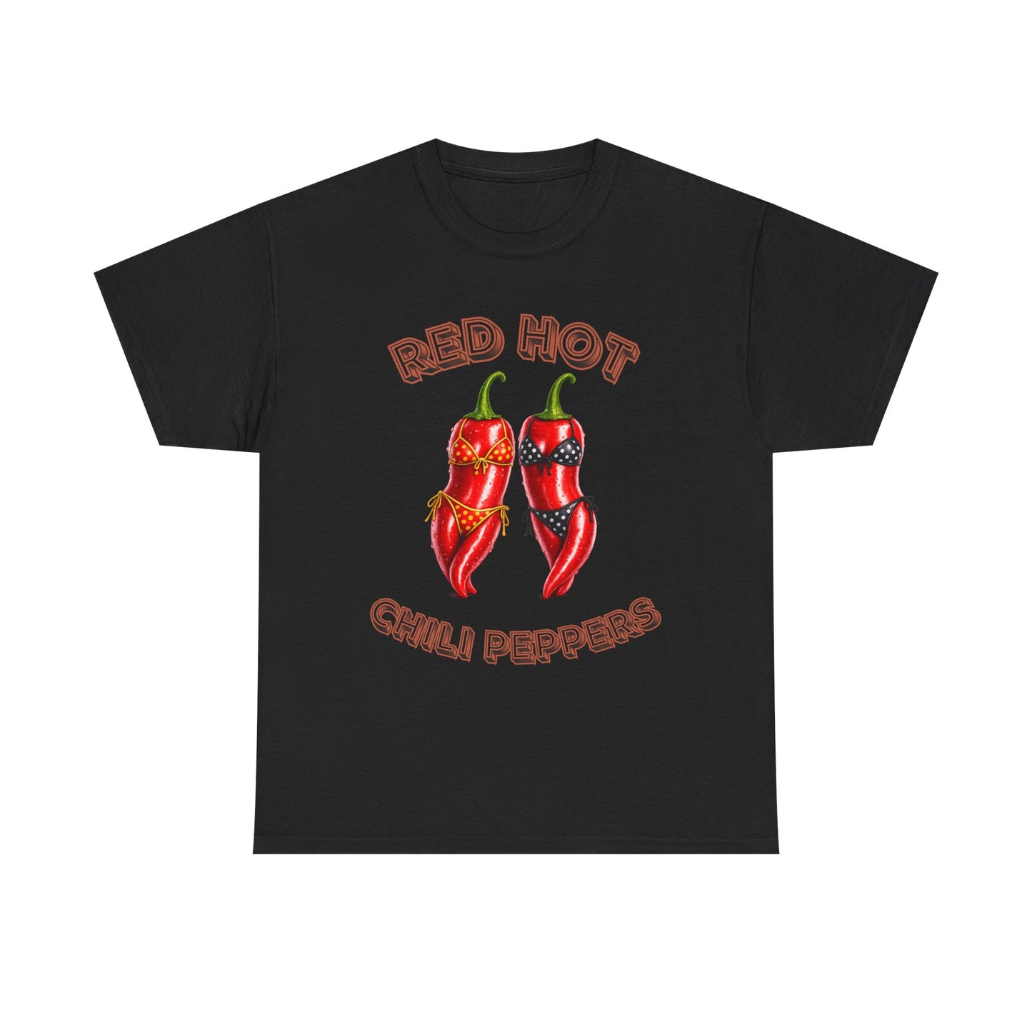 Red Hot Chili Peppers Graphic Tee — Retro Spicy Pepper Design