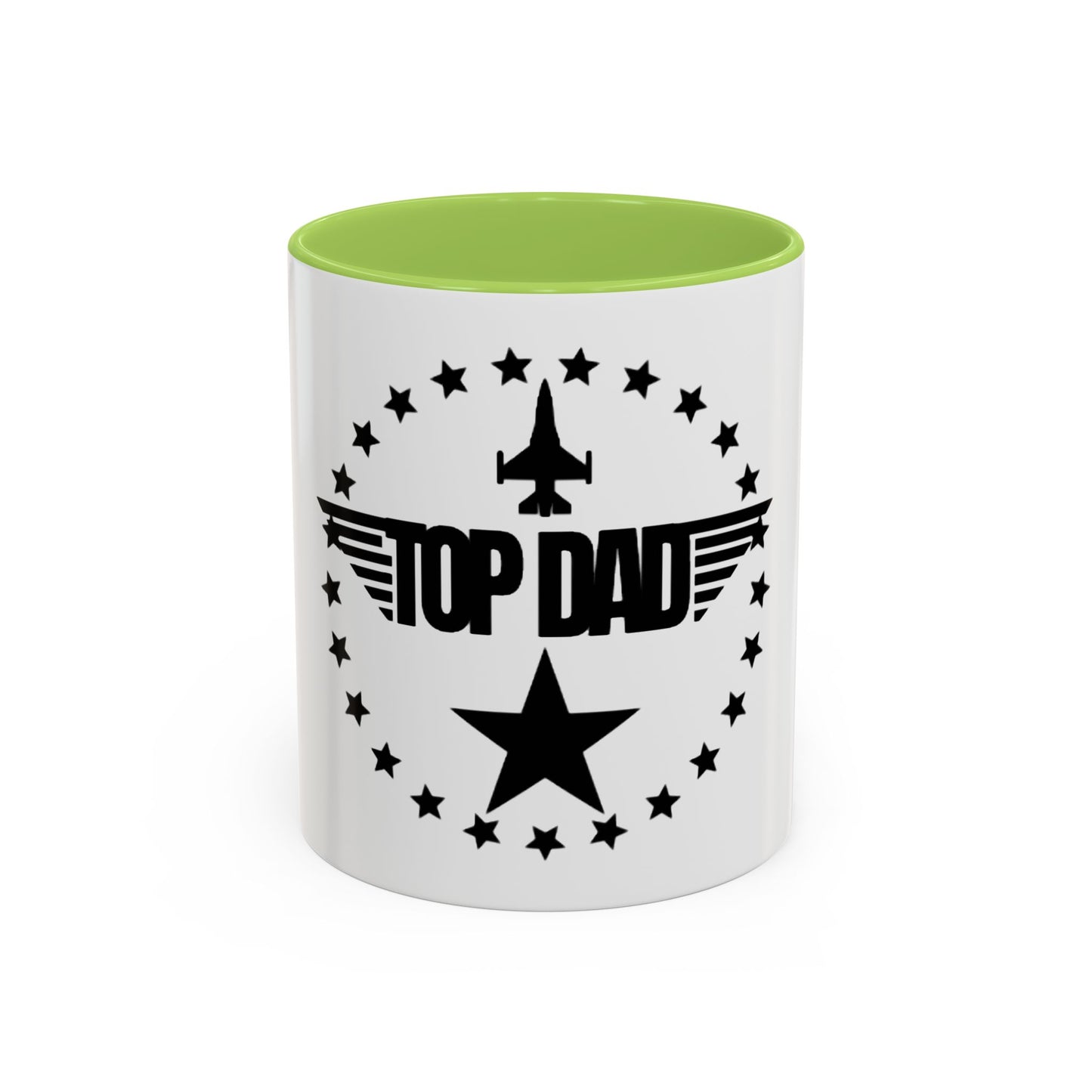 Top Dad Coffee Mug — Pilot Winged Design, Father’s Day Gift