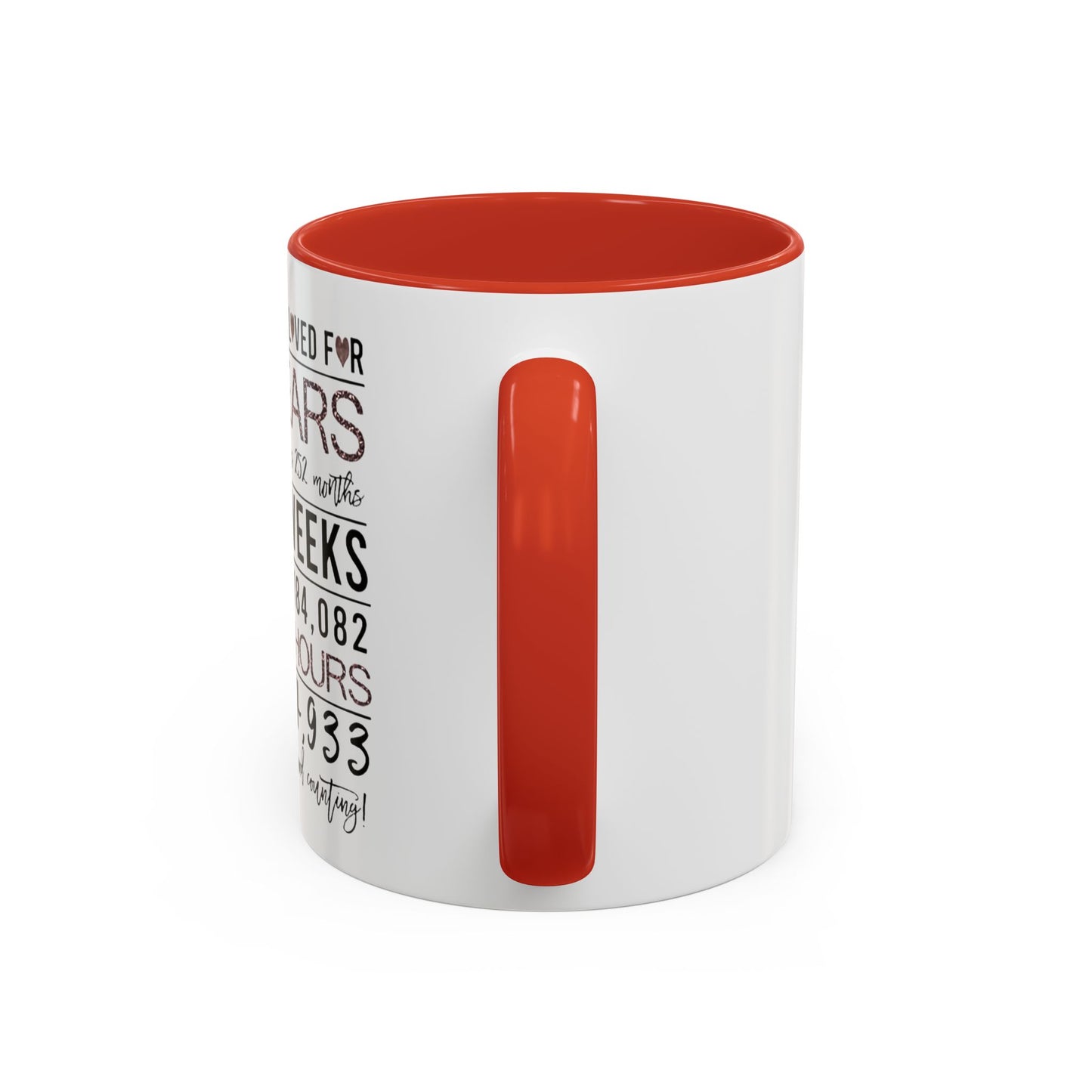 21 Years Loved Anniversary Coffee Mug — "You've Been Loved for 21 Years" Accent Mug (11/15oz)