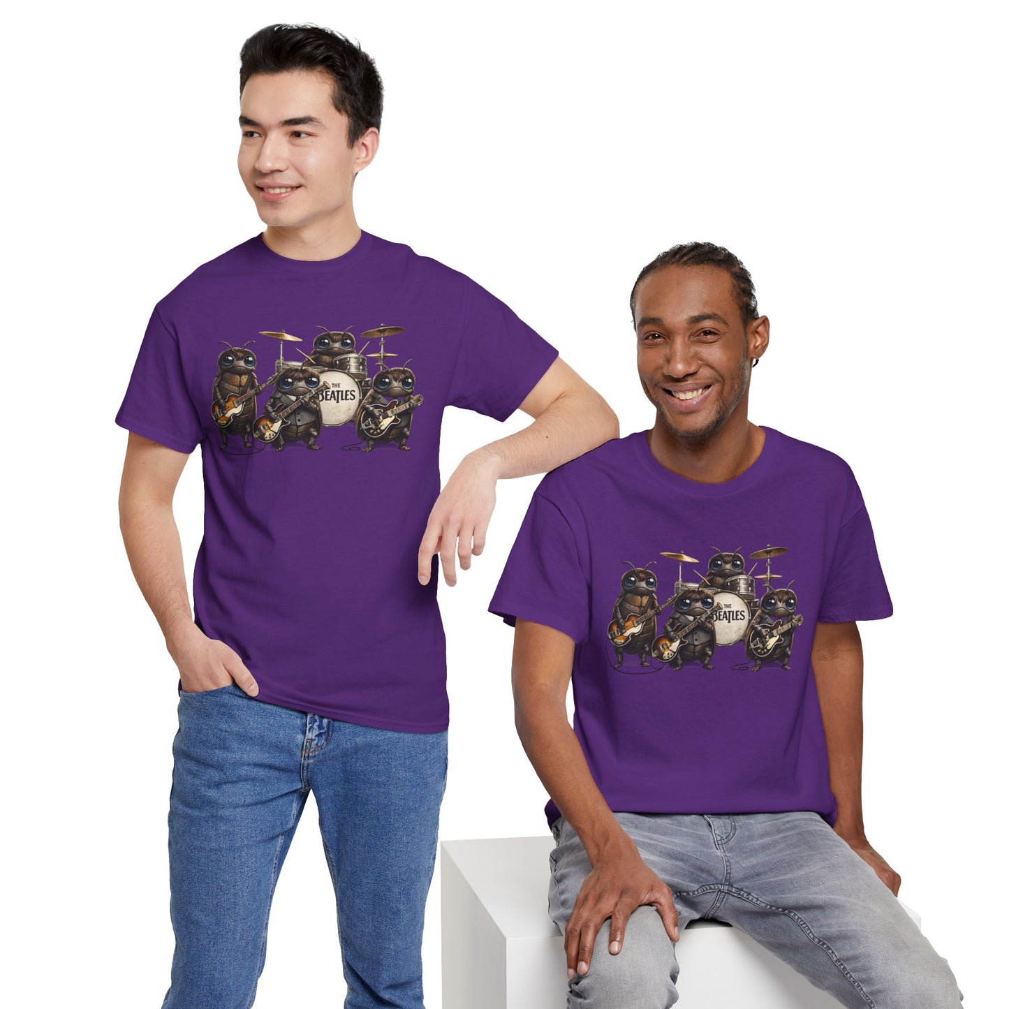 Band of Pug Musicians T-Shirt — Cute Pug Rock Band Graphic Tee