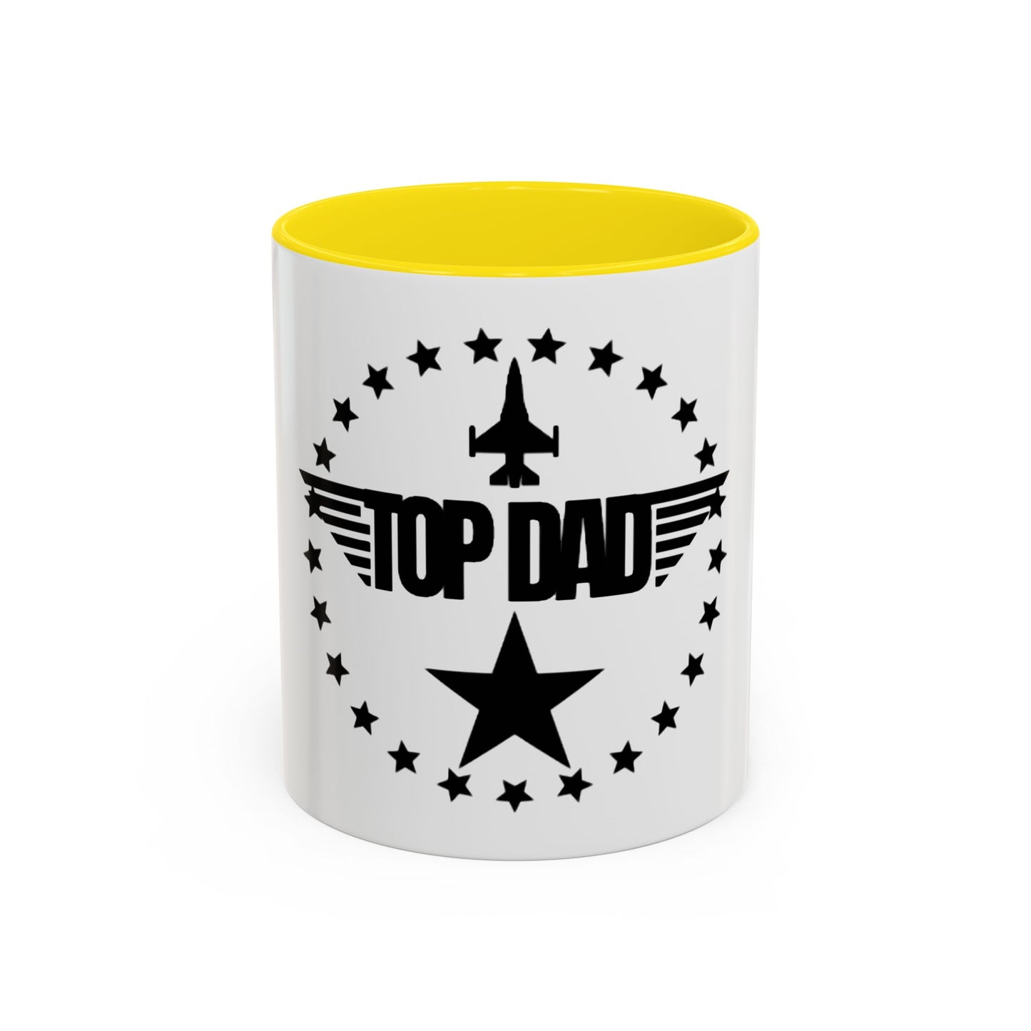 Top Dad Coffee Mug — Pilot Winged Design, Father’s Day Gift