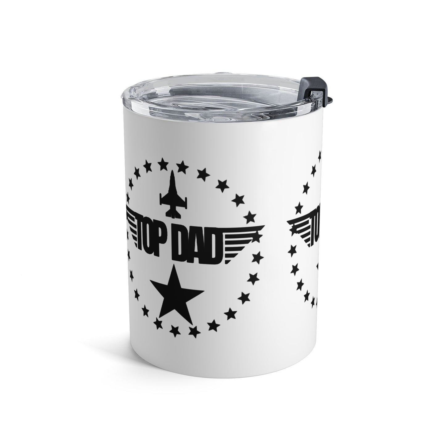 Top Dad 10oz Tumbler – Aviator Star Design, Father’s Day Gift