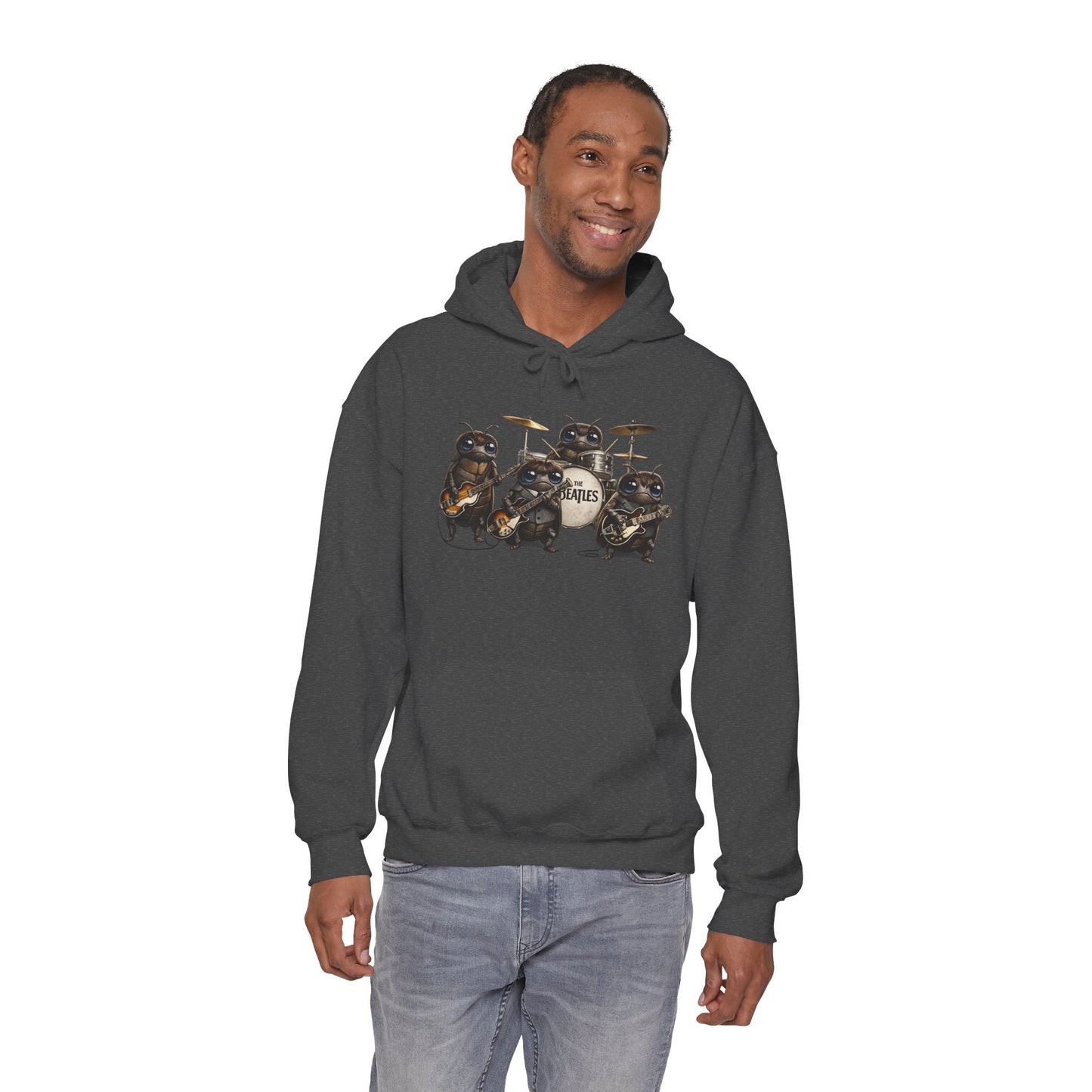 Band of Badgers Hoodie — Cute Rock Band Animal Graphic Sweatshirt