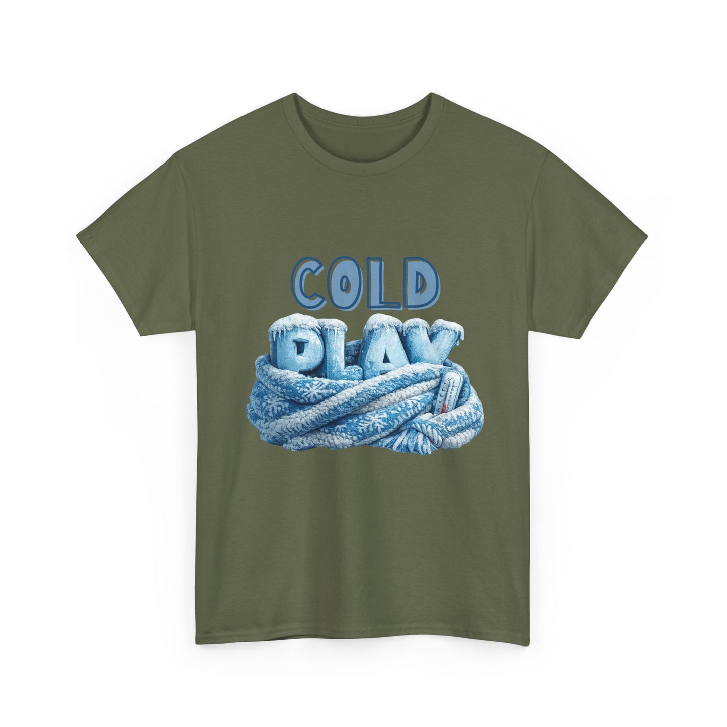 Cold Play Graphic Tee - Cozy Winter Rope Design