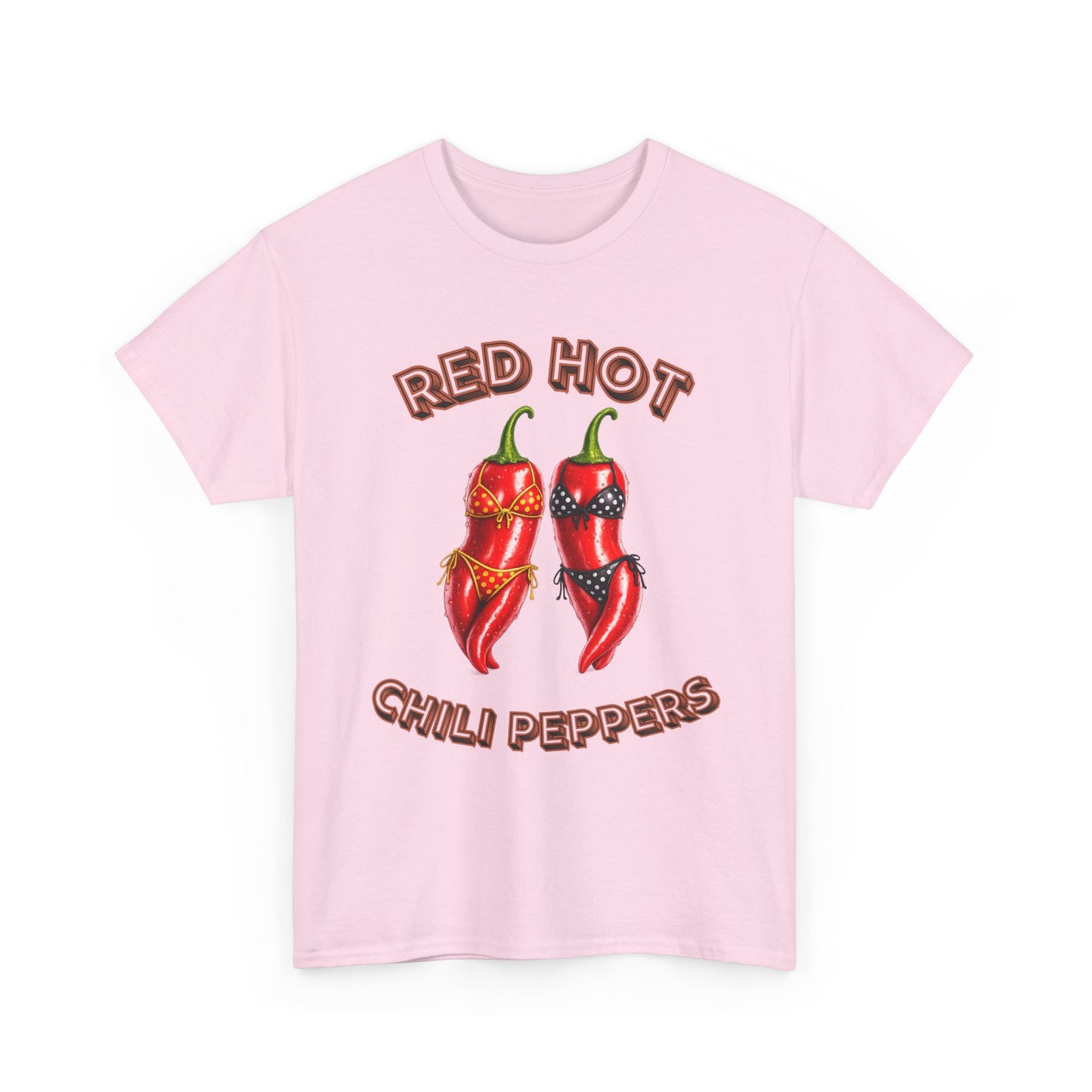 Red Hot Chili Peppers Graphic Tee — Retro Spicy Pepper Design