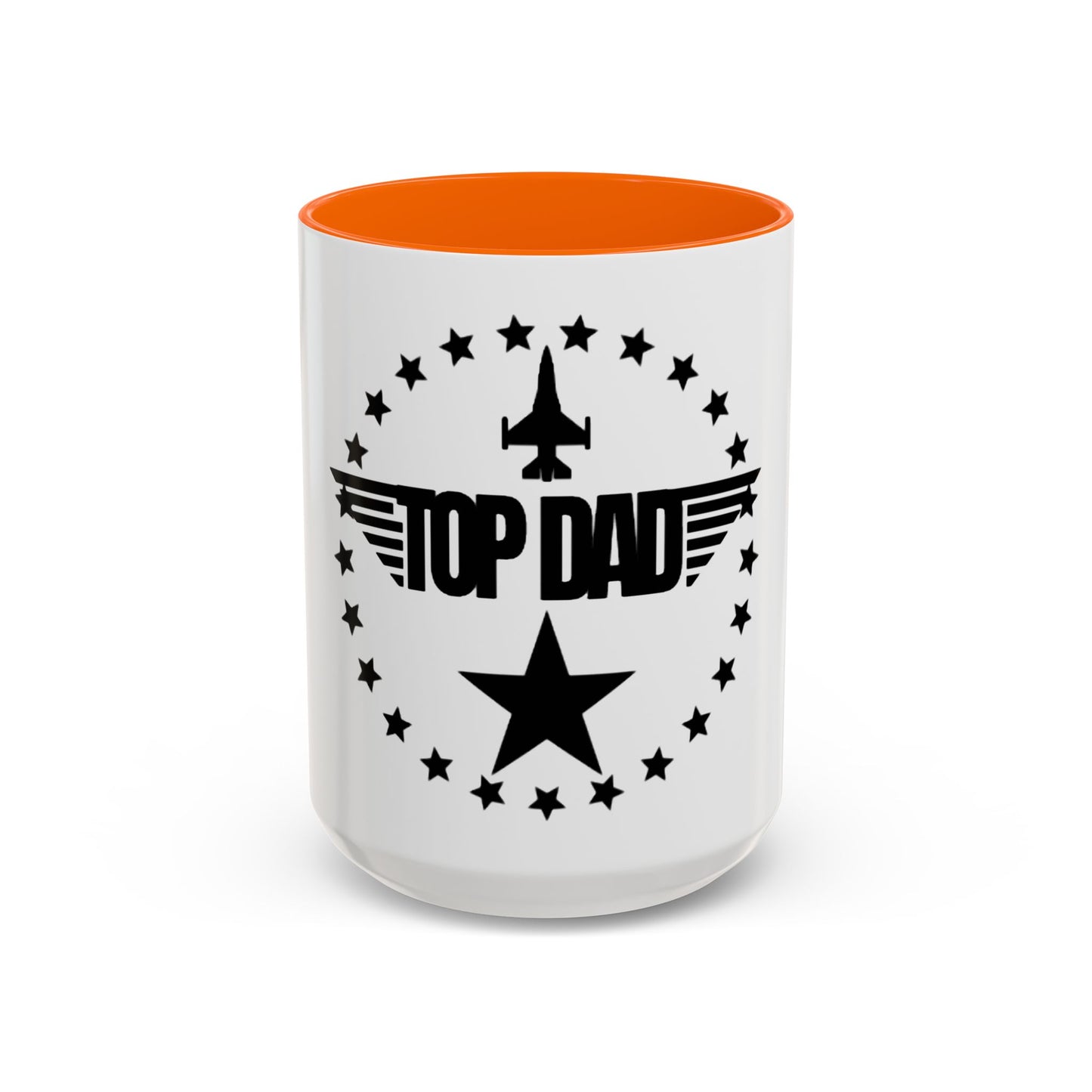 Top Dad Coffee Mug — Pilot Winged Design, Father’s Day Gift