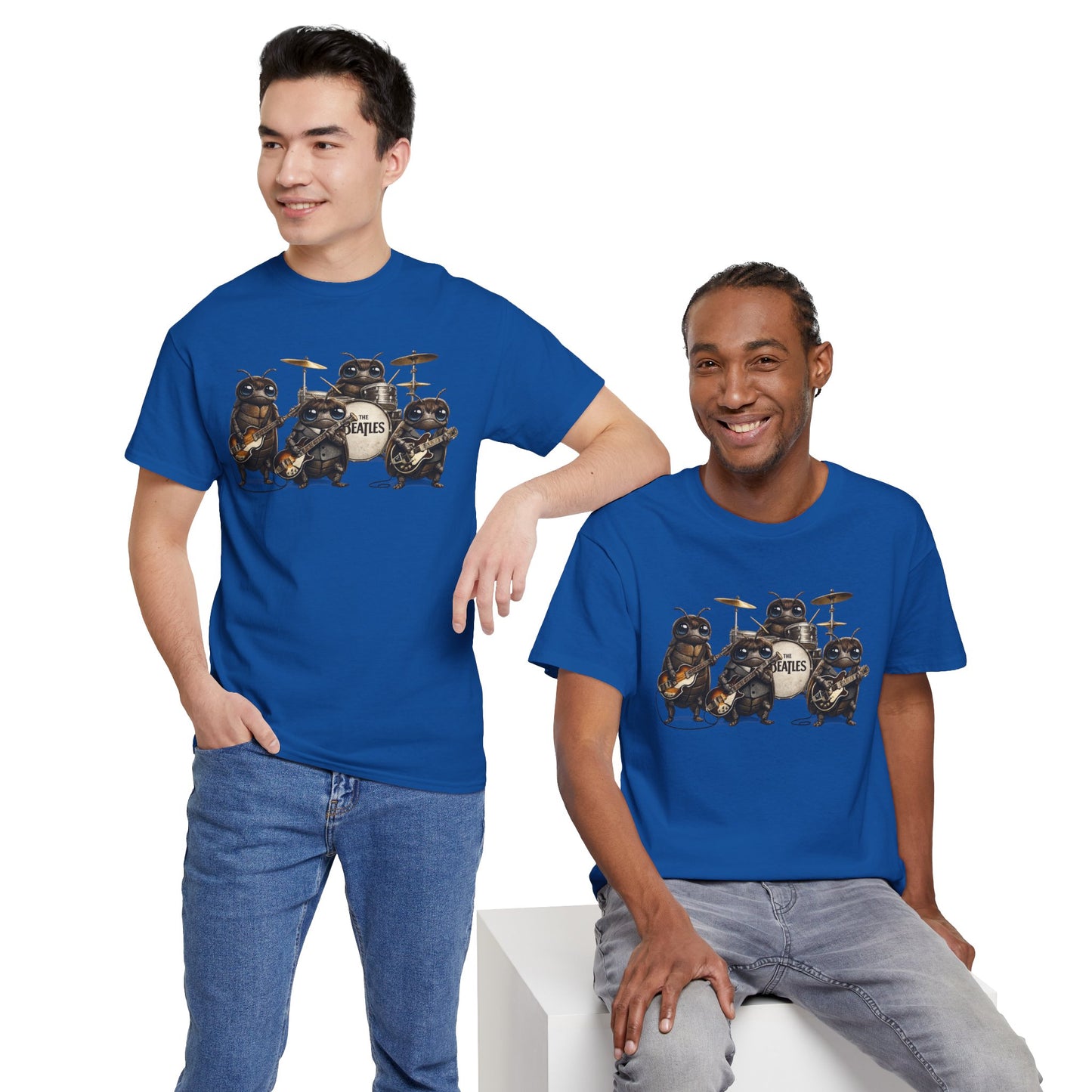 Band of Pug Musicians T-Shirt — Cute Pug Rock Band Graphic Tee