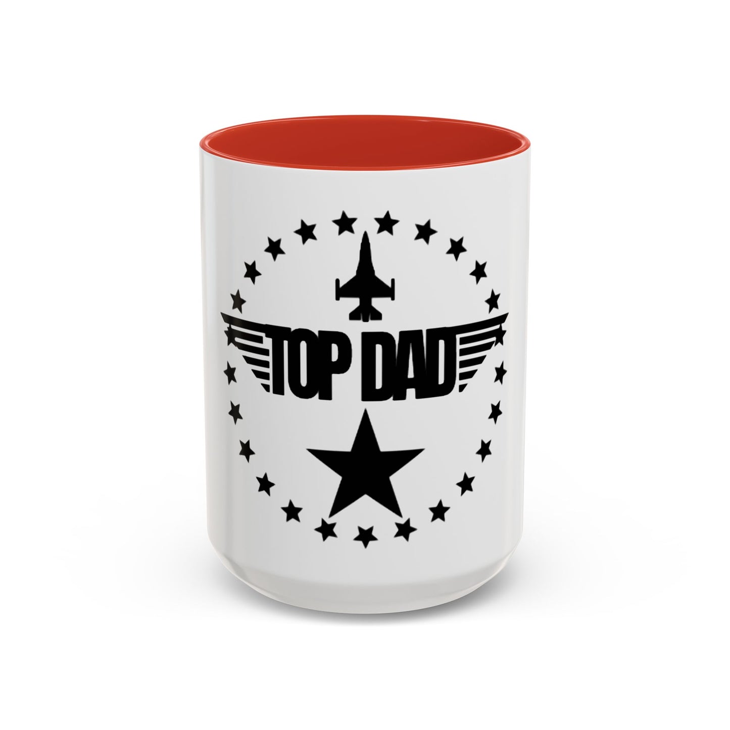 Top Dad Coffee Mug — Pilot Winged Design, Father’s Day Gift