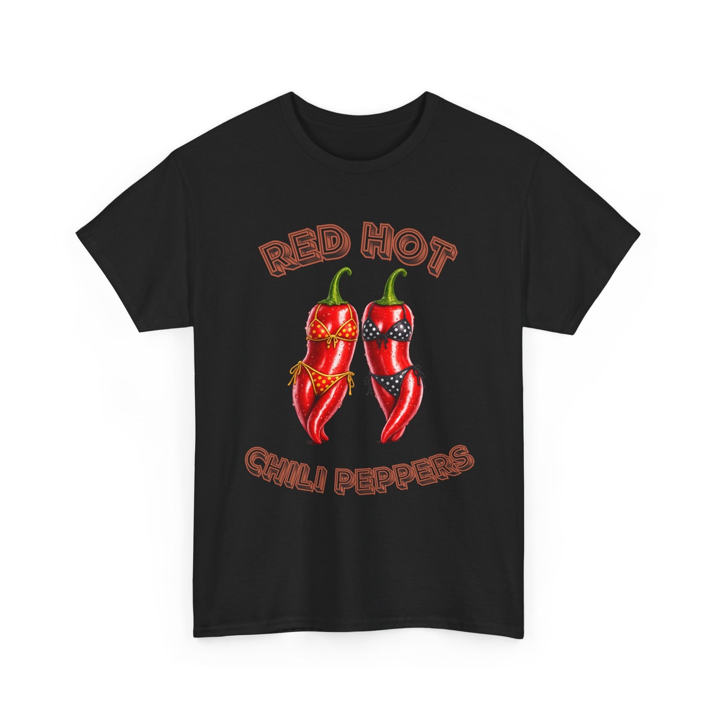 Red Hot Chili Peppers Graphic Tee — Retro Spicy Pepper Design