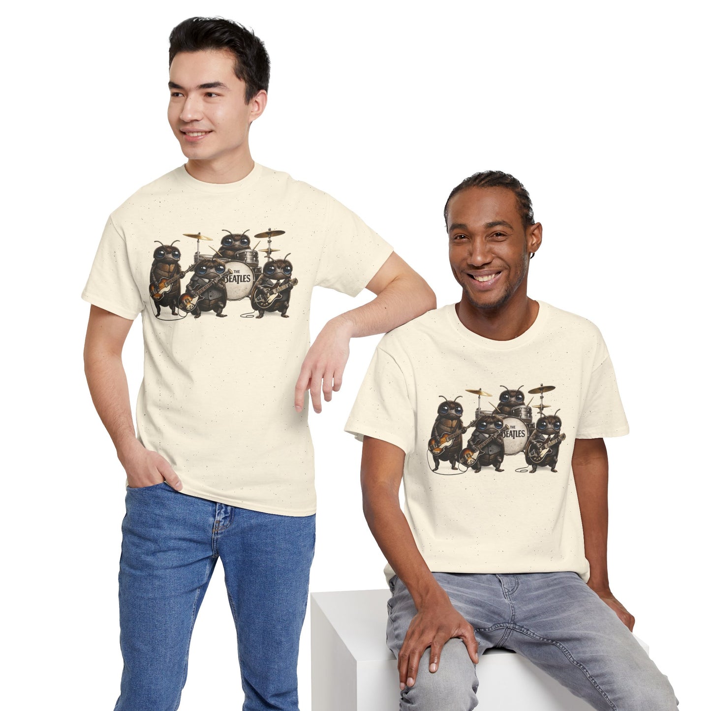 Band of Pug Musicians T-Shirt — Cute Pug Rock Band Graphic Tee