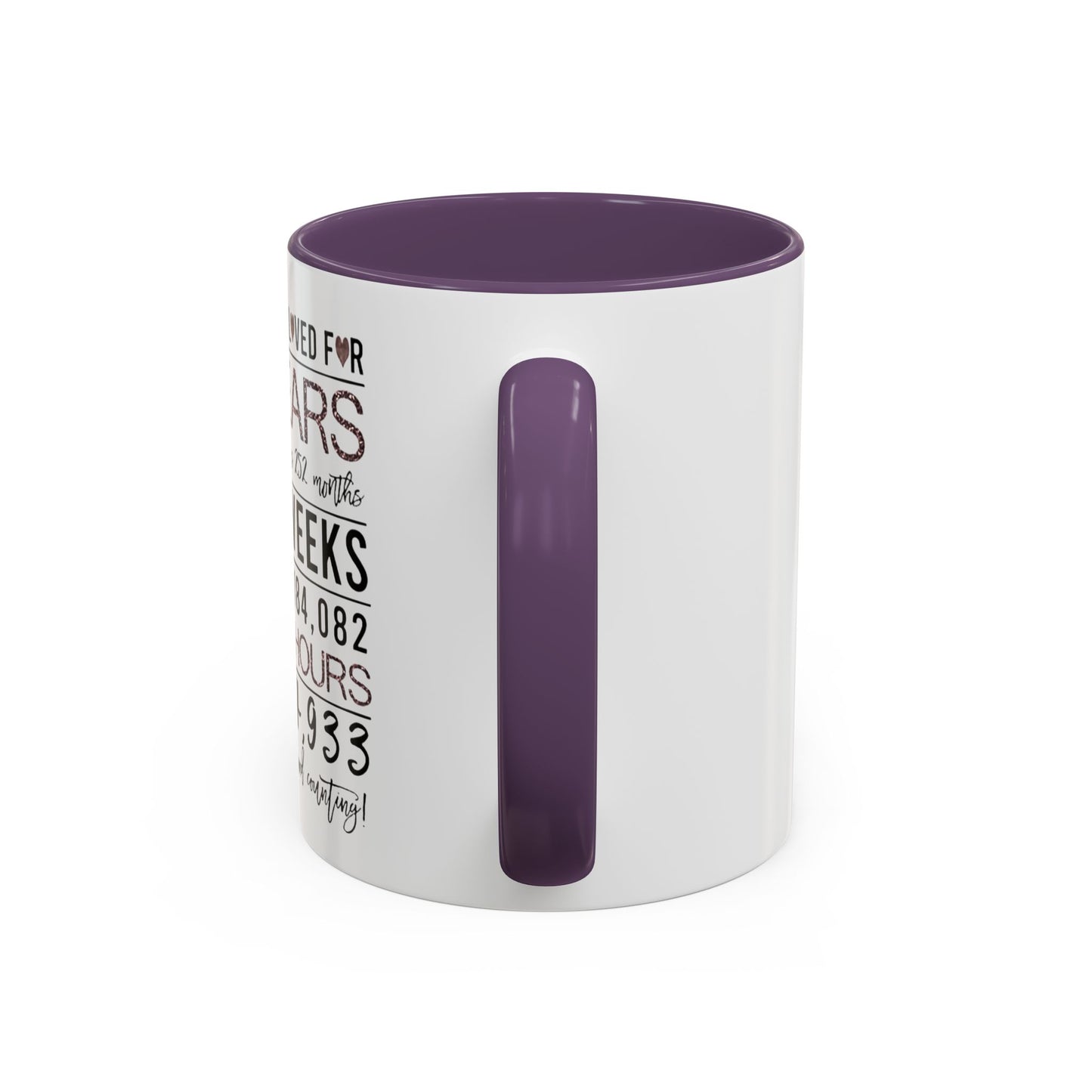 21 Years Loved Anniversary Coffee Mug — "You've Been Loved for 21 Years" Accent Mug (11/15oz)