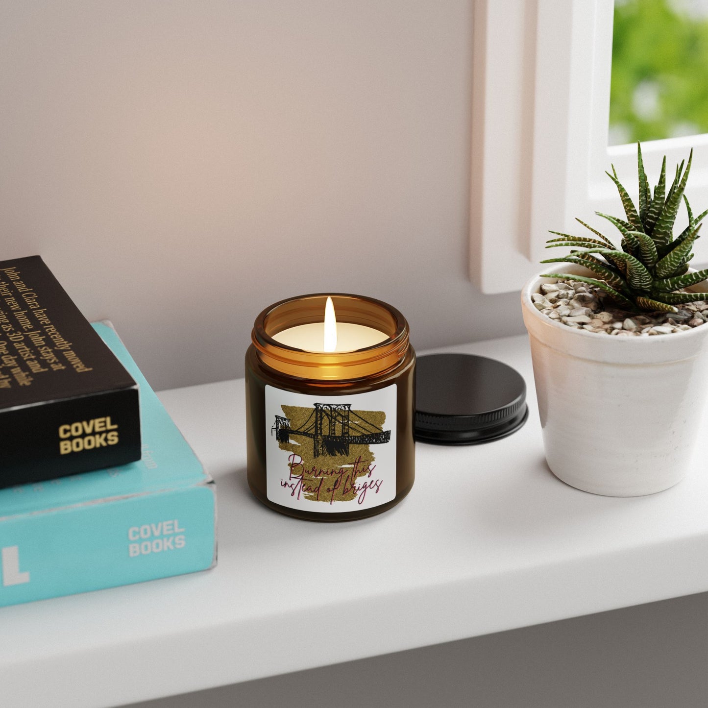 Amber Jar Soy Candle — 'Bringing the City to Life' Scented Candle