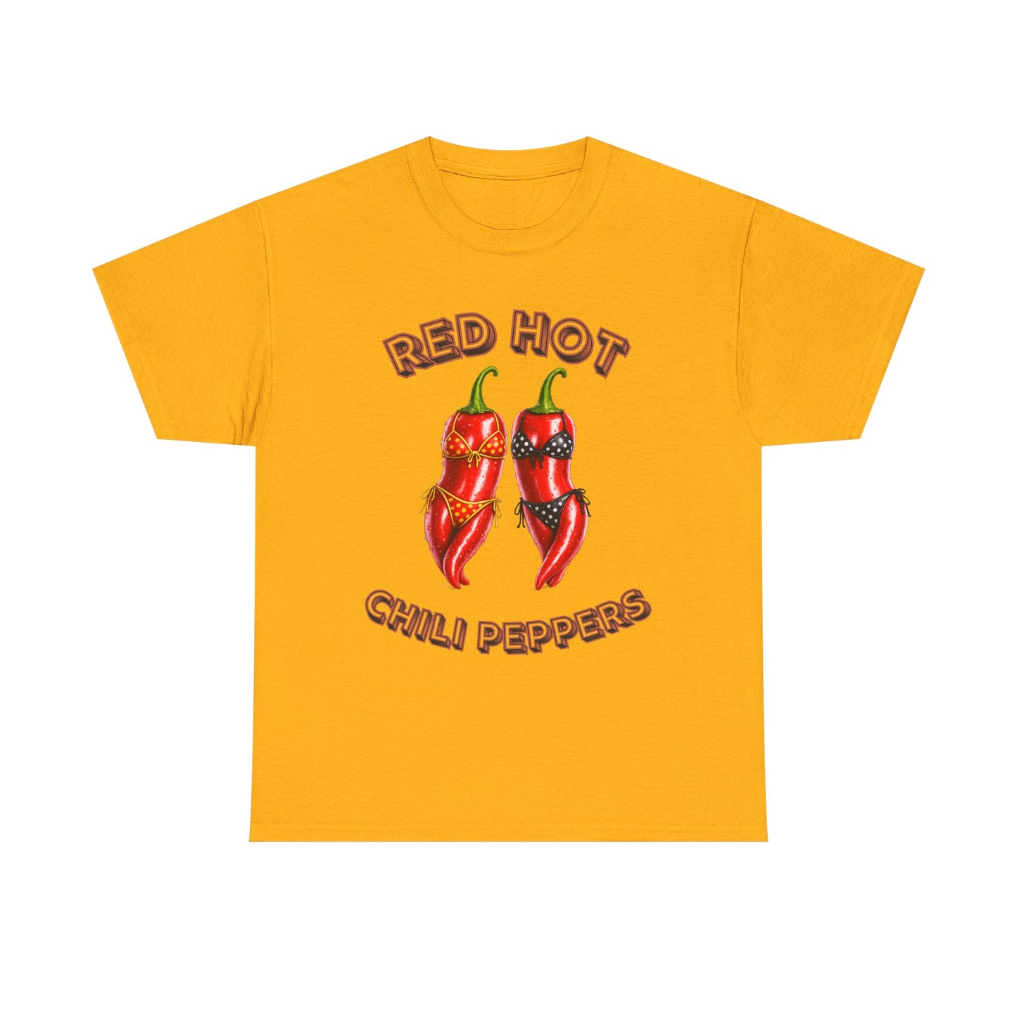 Red Hot Chili Peppers Graphic Tee — Retro Spicy Pepper Design