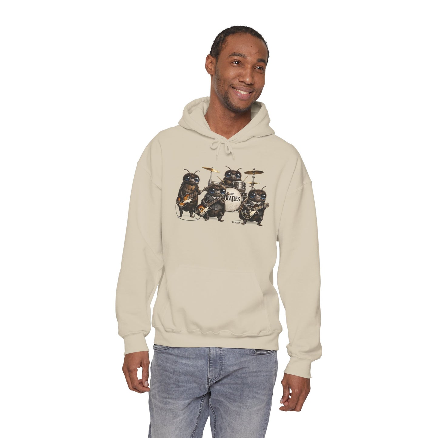 Band of Badgers Hoodie — Cute Rock Band Animal Graphic Sweatshirt