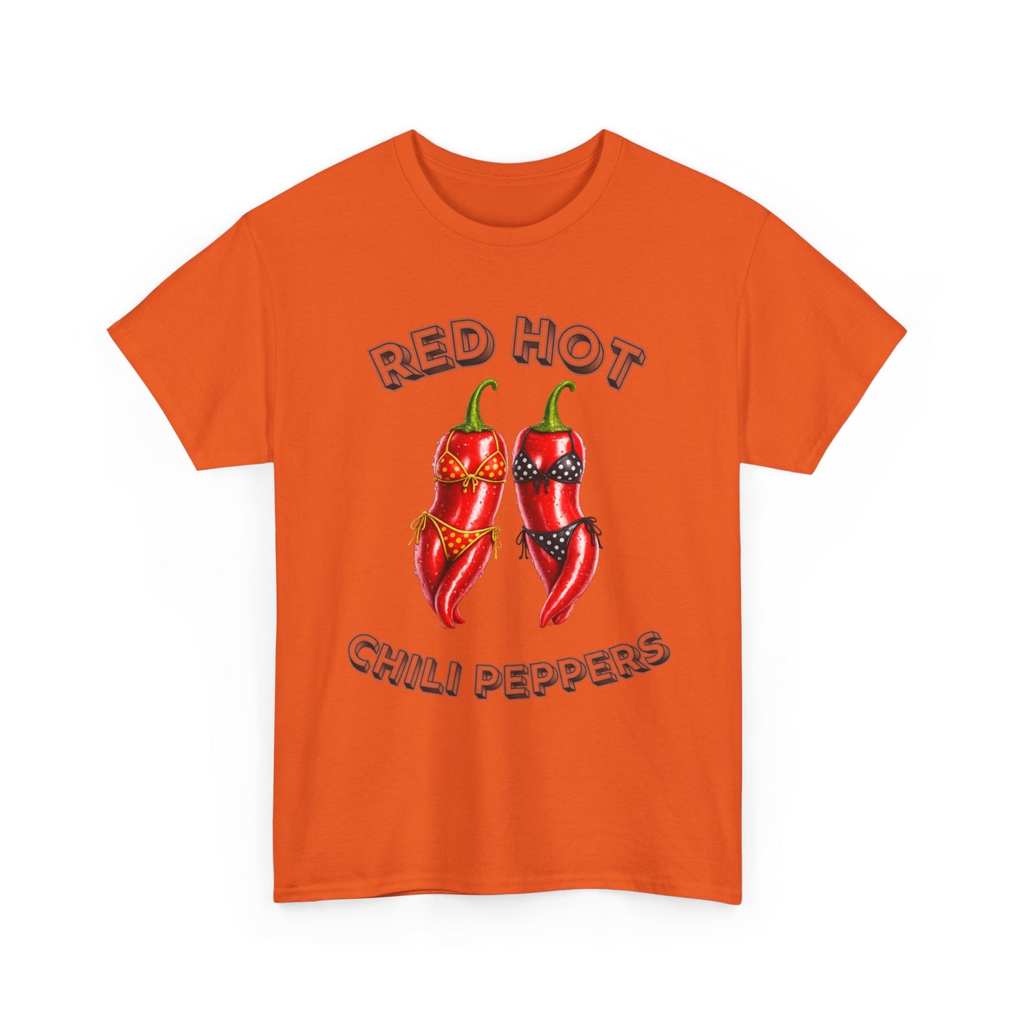 Red Hot Chili Peppers Graphic Tee — Retro Spicy Pepper Design
