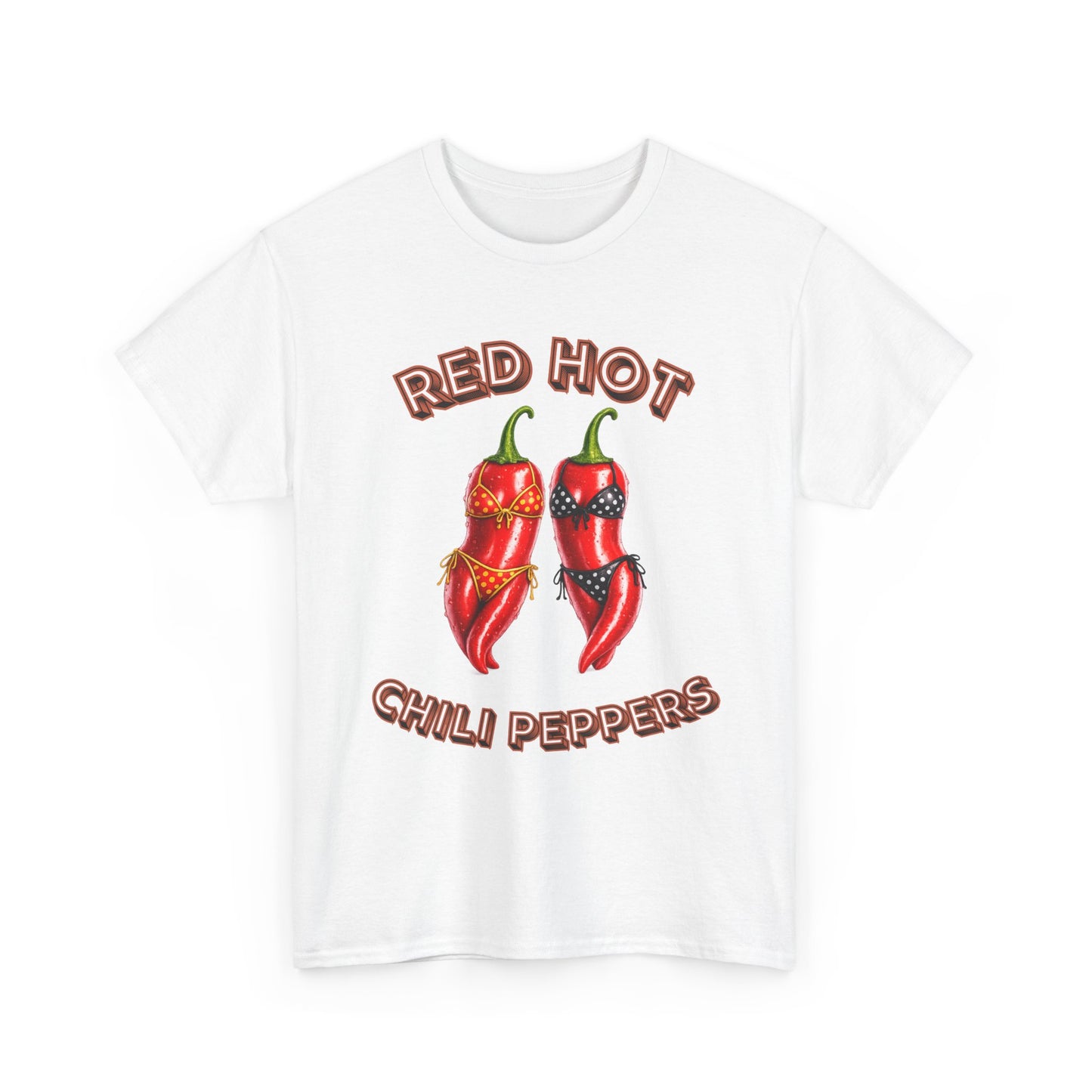 Red Hot Chili Peppers Graphic Tee — Retro Spicy Pepper Design