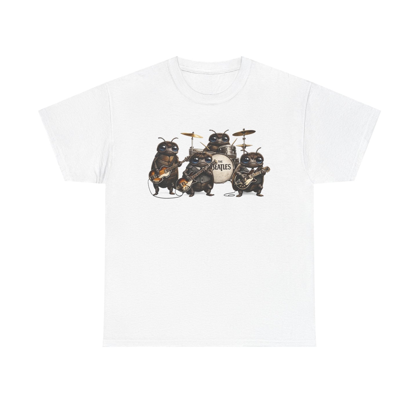 Band of Pug Musicians T-Shirt — Cute Pug Rock Band Graphic Tee