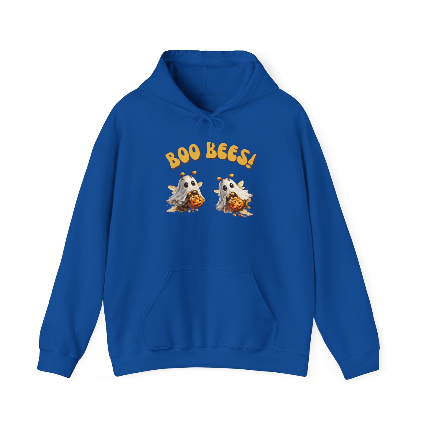 Halloween 'Boo Bees' Hoodie – Cute Ghost Bee Pumpkin Graphic Sweatshirt
