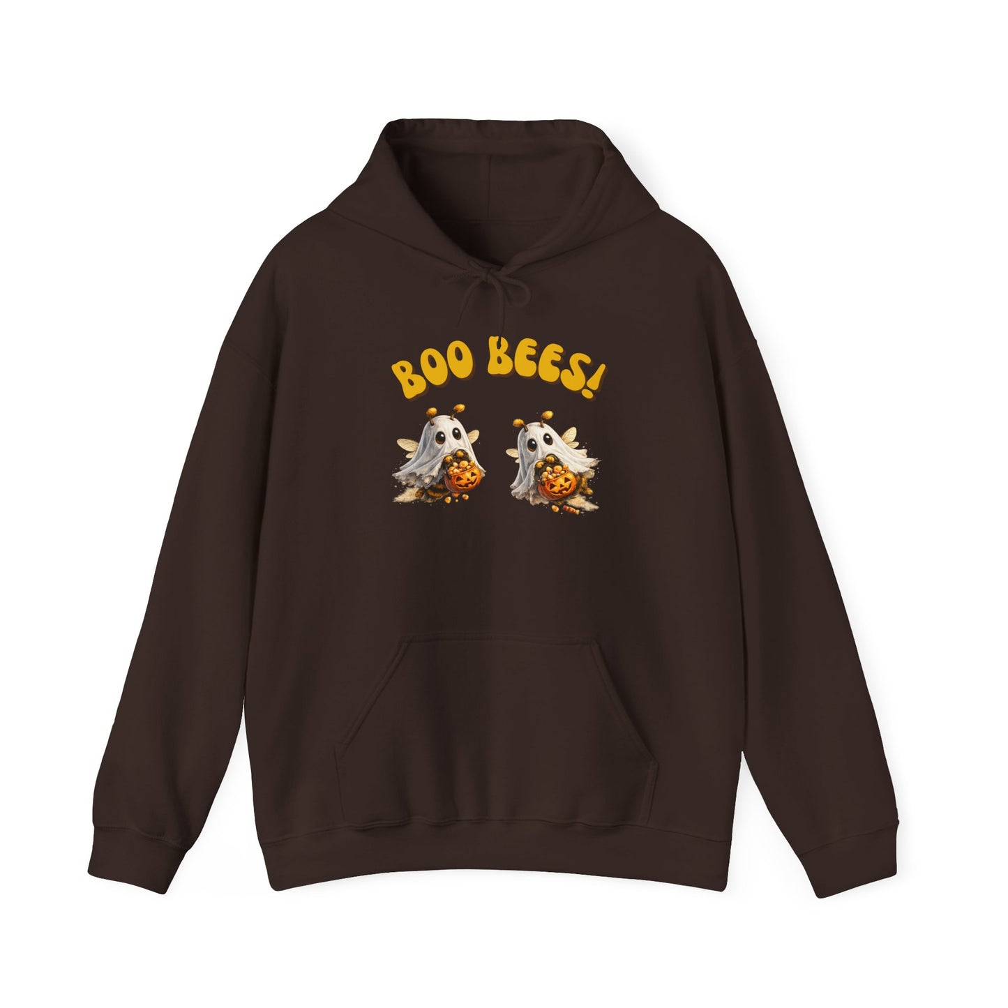 Halloween 'Boo Bees' Hoodie – Cute Ghost Bee Pumpkin Graphic Sweatshirt