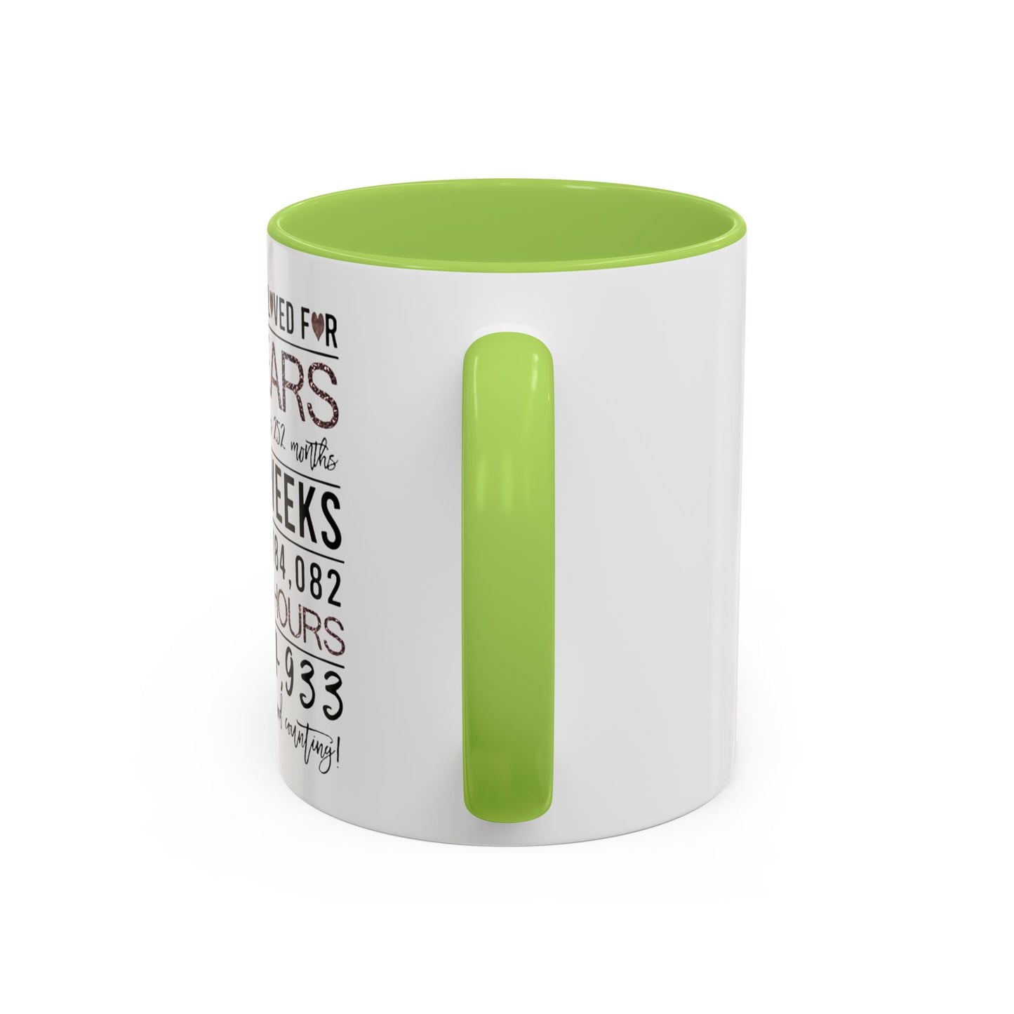 21 Years Loved Anniversary Coffee Mug — "You've Been Loved for 21 Years" Accent Mug (11/15oz)