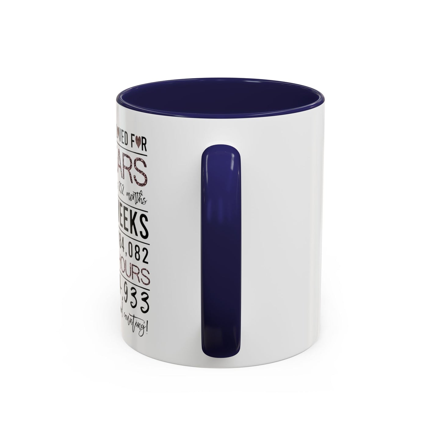21 Years Loved Anniversary Coffee Mug — "You've Been Loved for 21 Years" Accent Mug (11/15oz)