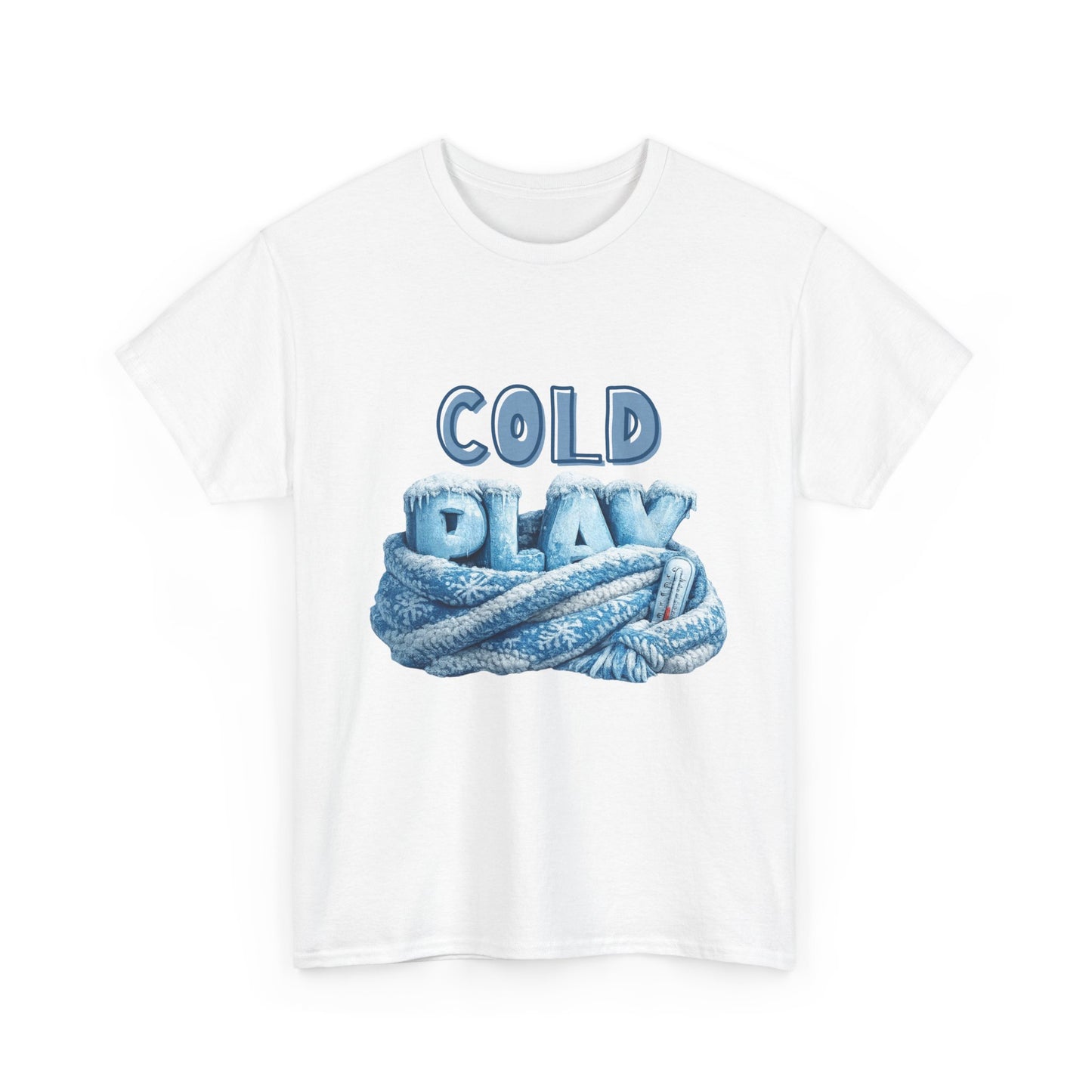 Cold Play Graphic Tee - Cozy Winter Rope Design